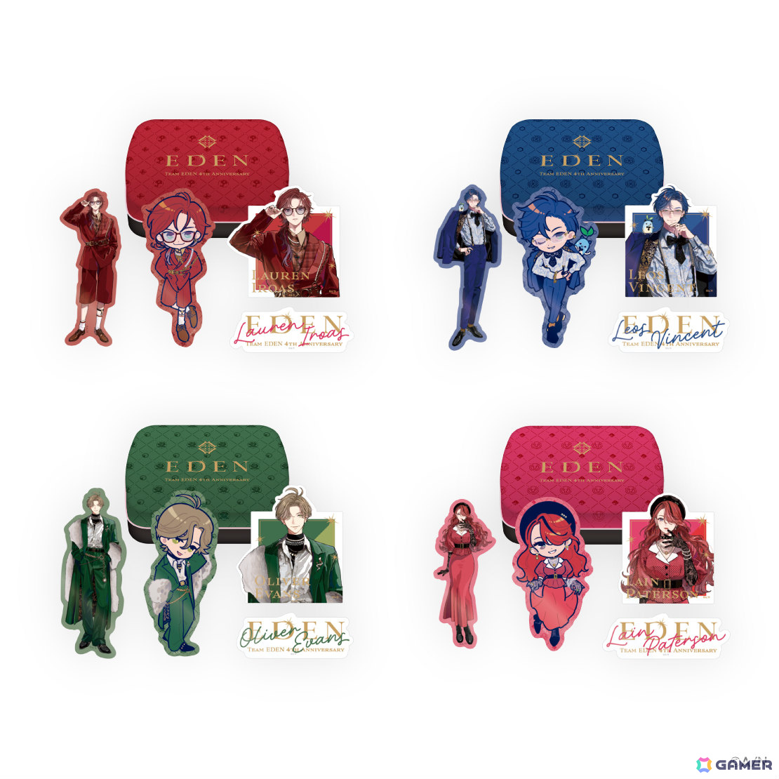 にじさんじのユニット「エデン組」4周年記念グッズが7月18日より販売