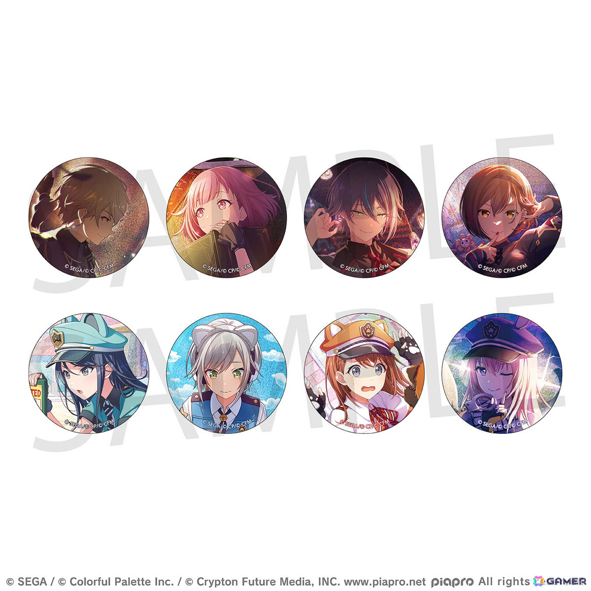 プロセカ」より「グリッター缶バッジ イベントイラストコレクション