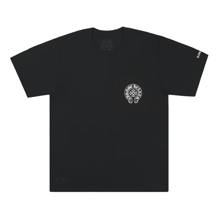 Buy Chrome Hearts Horseshoe Logo Pocket T-Shirt 'Black' - 1383