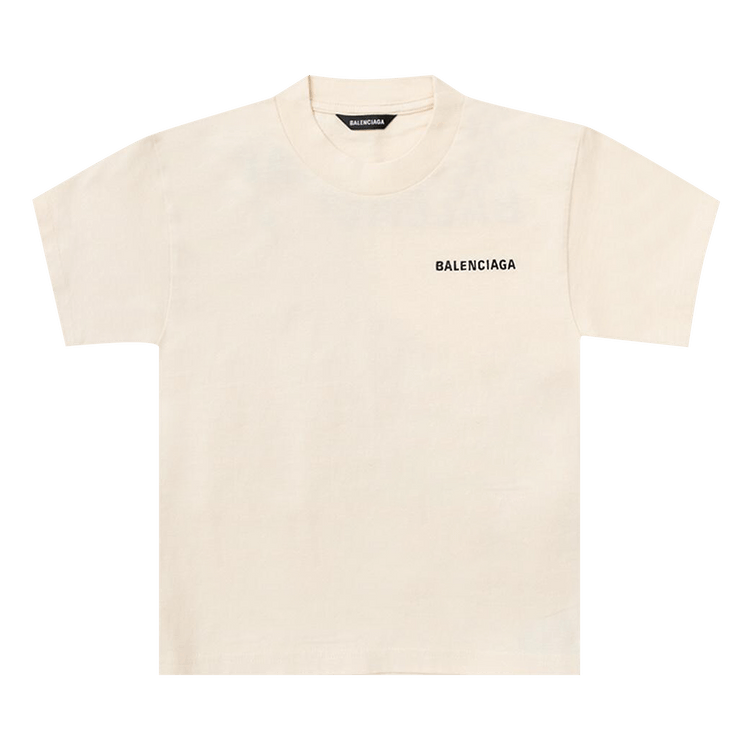 Buy Balenciaga Kids Short-Sleeve T-Shirt 'Beige' - 681864T MVN6