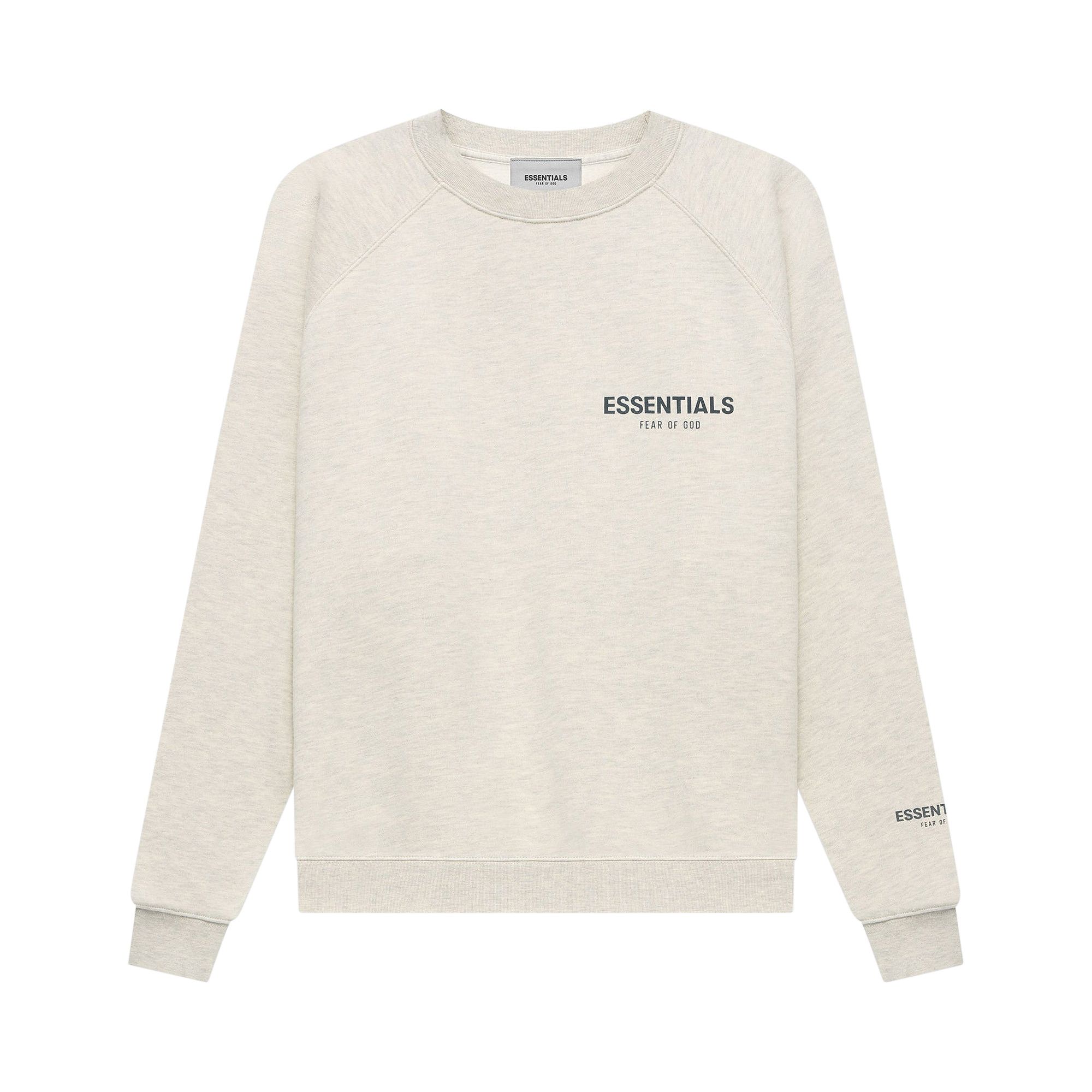 Buy Fear of God Essentials Pullover Crewneck 'Light Heather