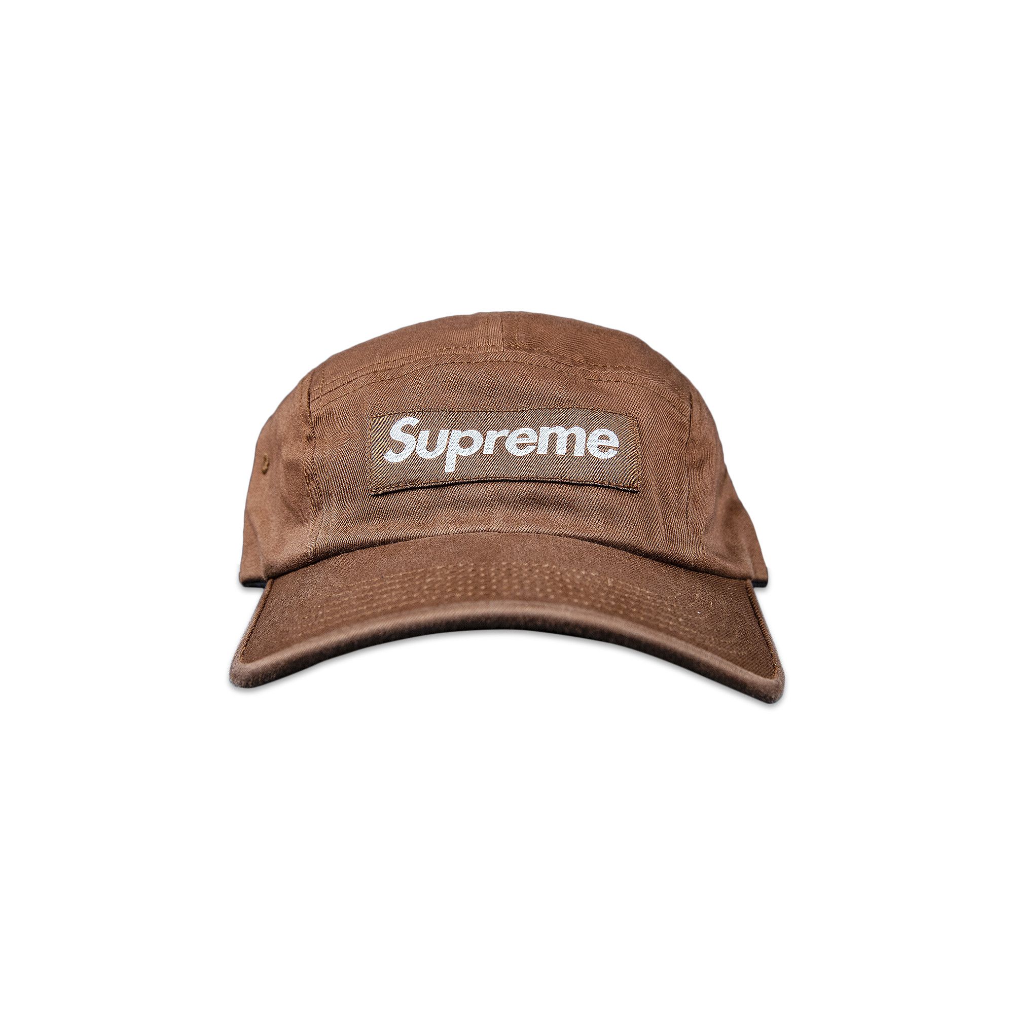 Buy Supreme Washed Chino Twill Camp Cap 'Brown' - SS22H106 BROWN