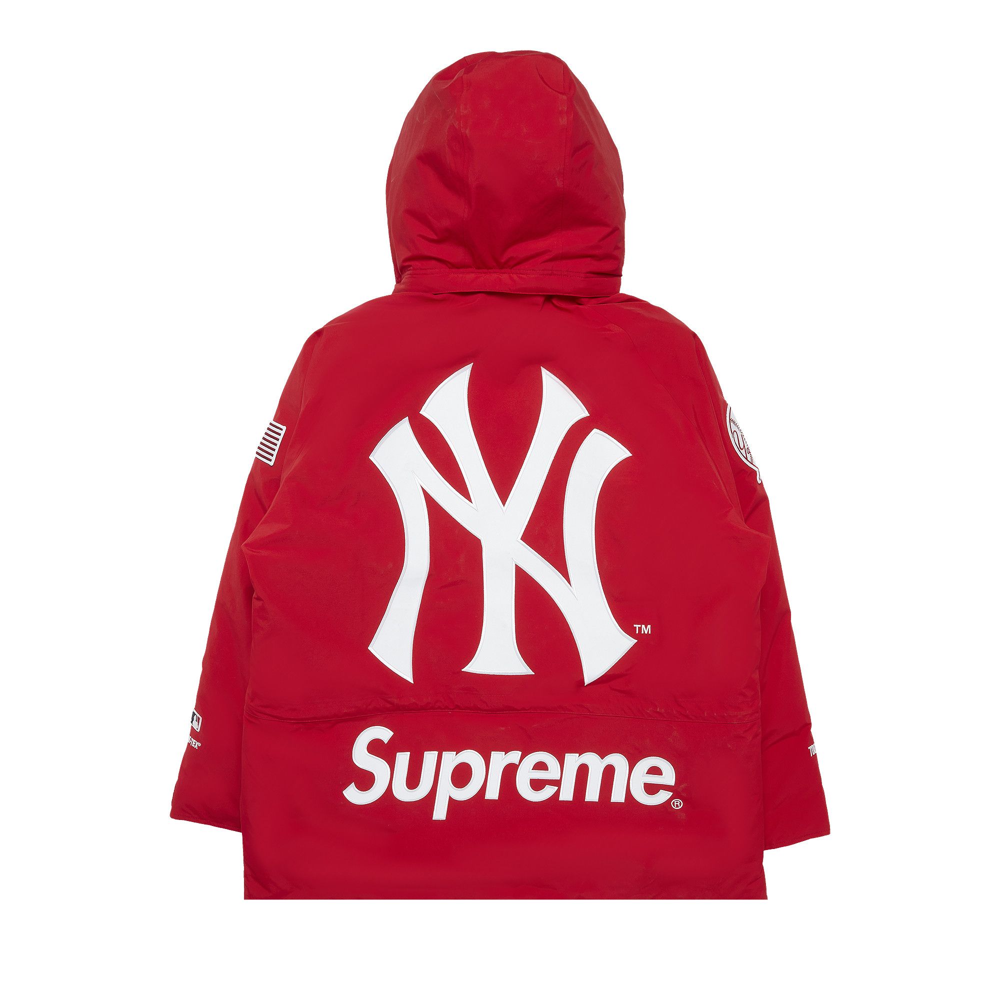 Buy Supreme x New York Yankees GORE-TEX 700-Fill Down Jacket 'Red