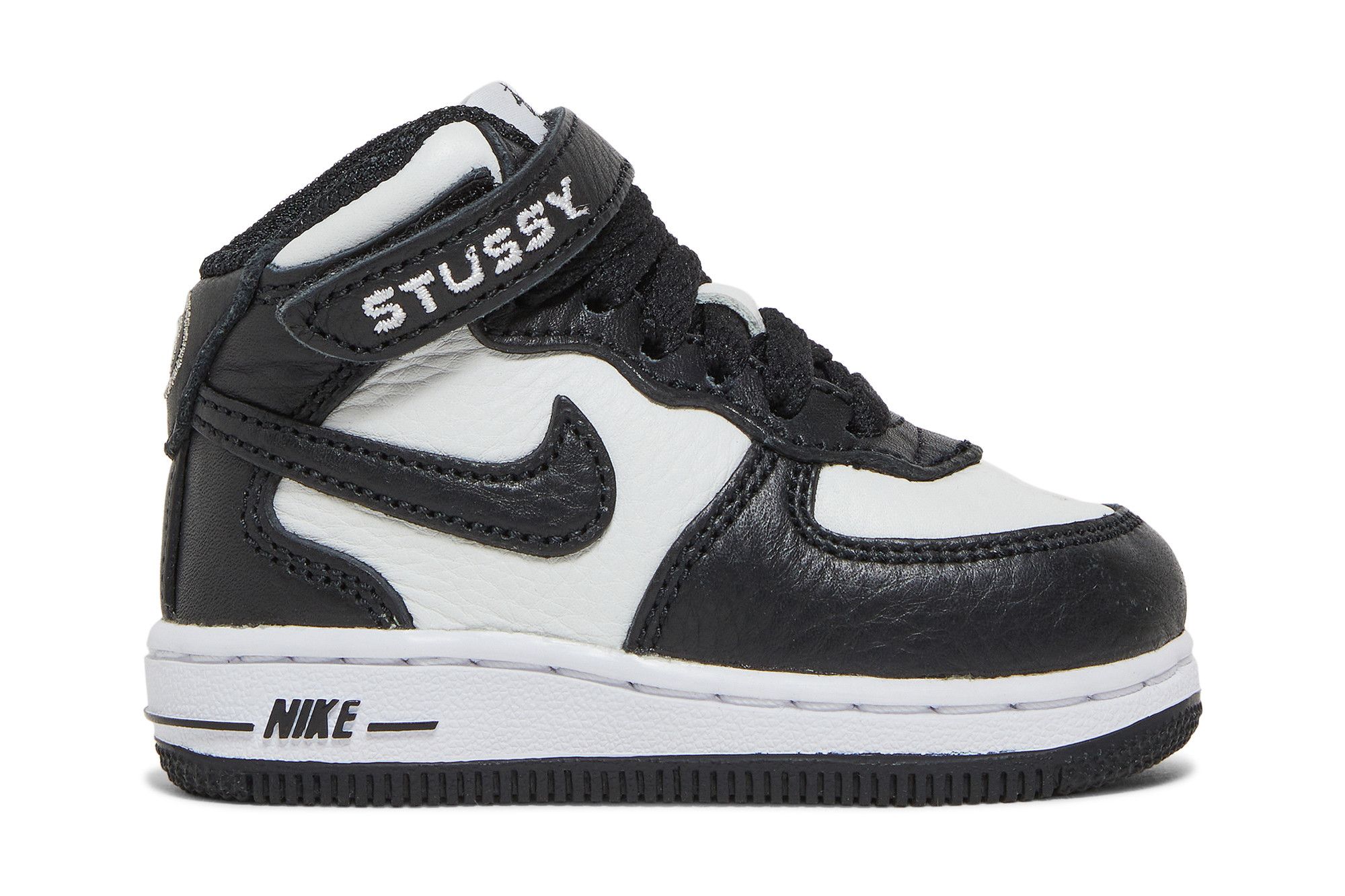 Buy Nike Stussy x Air Force 1 Mid TD 'Black White' - DN4160 002 | GOAT