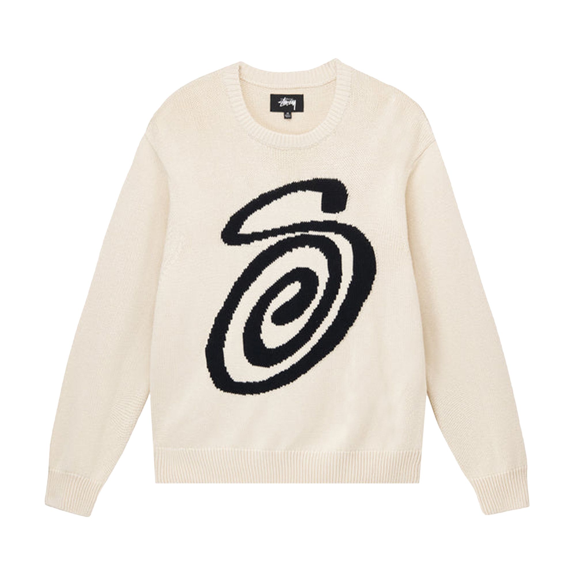 Buy Stussy Curly S Sweater 'Natural' - 117073 NATU | GOAT