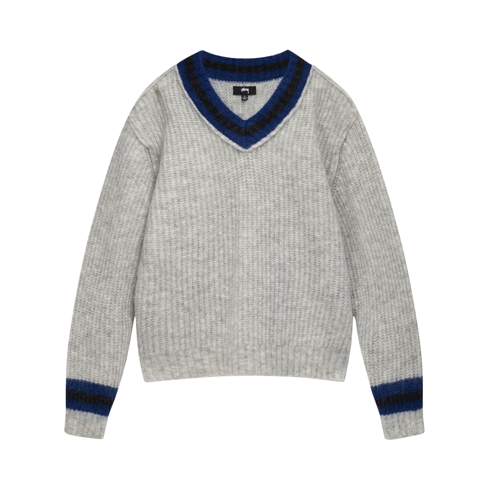 Buy Stussy Mohair Tennis Sweater 'Ash' - 117142 AASH | GOAT