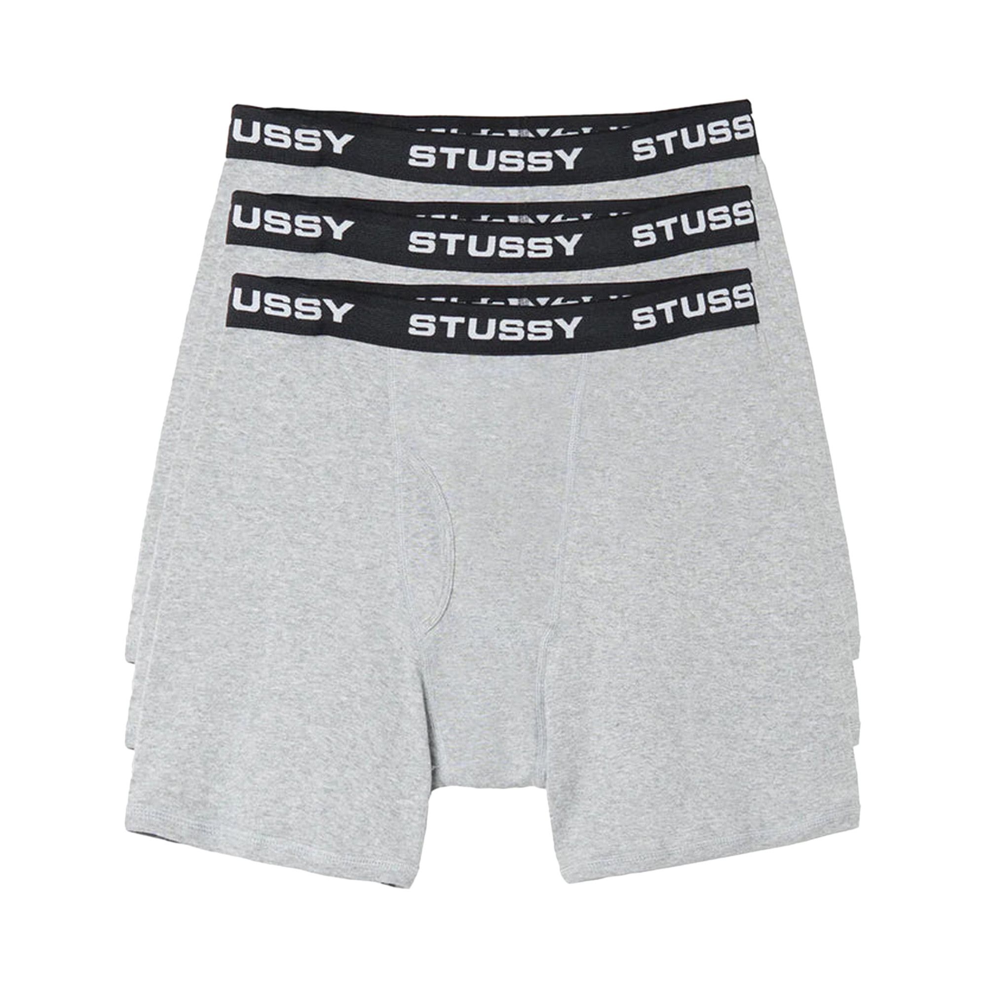 Buy Stussy Boxer Briefs (3 Pack) 'Grey Heather' - 112251 GREY | GOAT