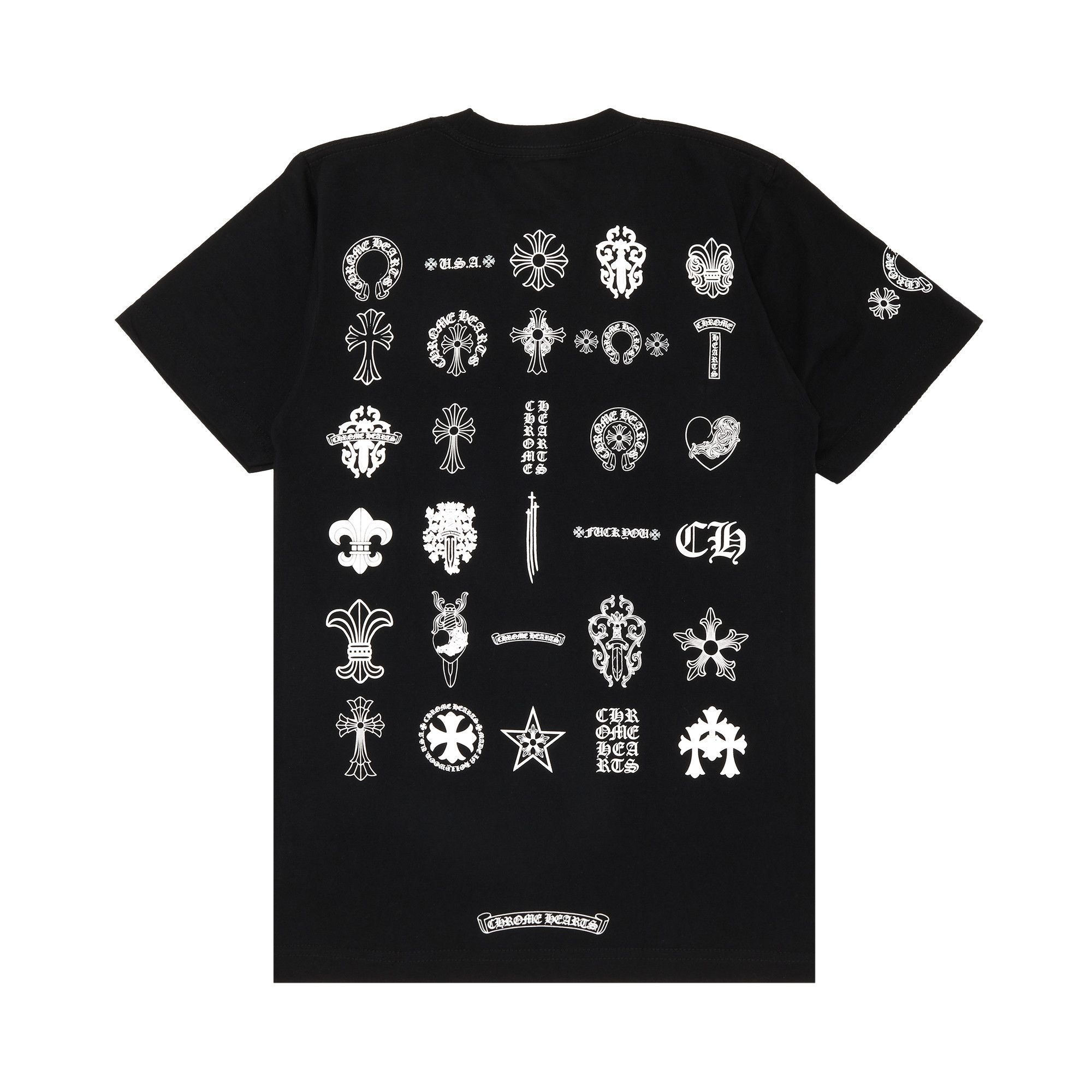 Buy Chrome Hearts Multi Logo T-Shirt 'Black' - 1383 100000103MLT