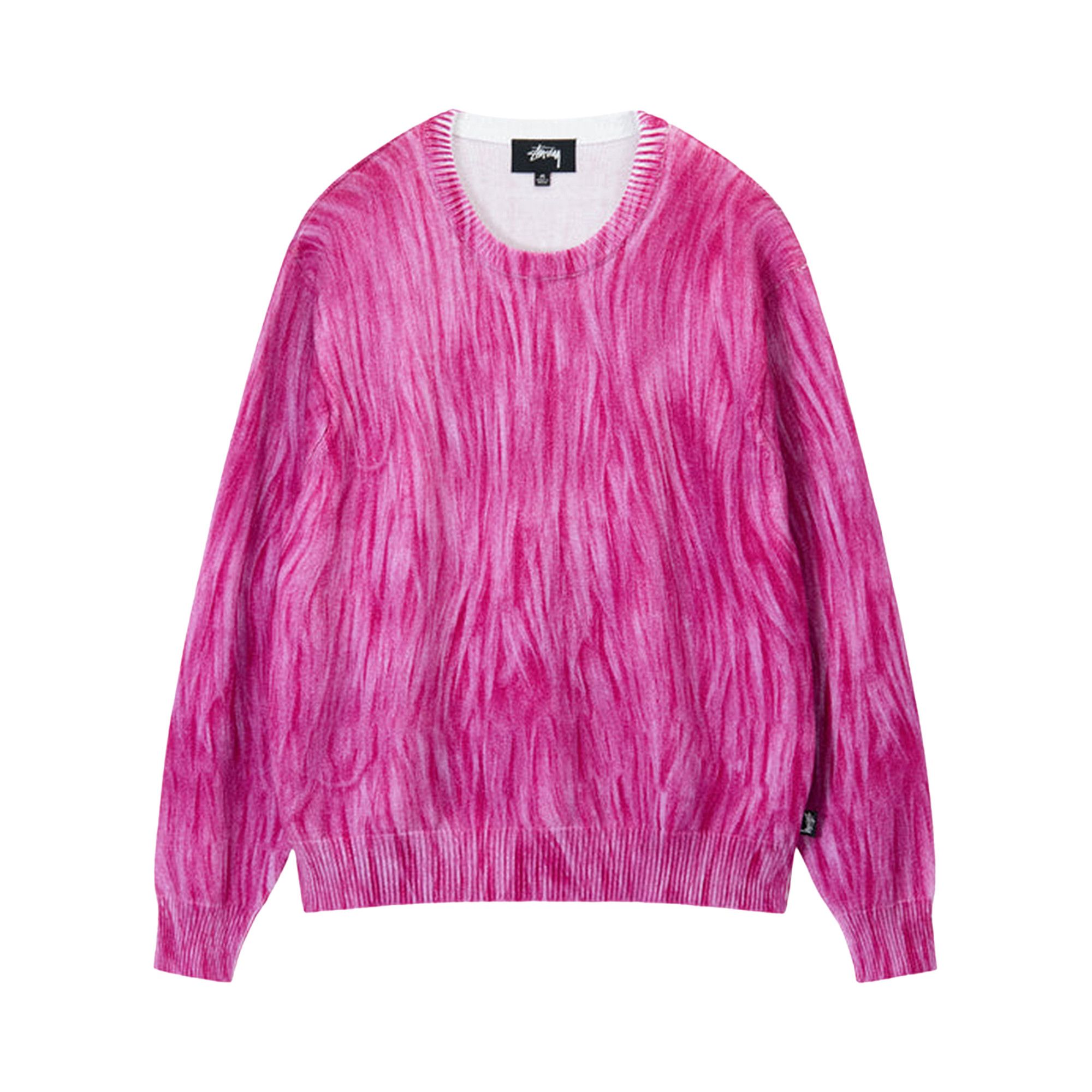Buy Stussy Printed Fur Sweater 'Pink' - 117171 PINK | GOAT