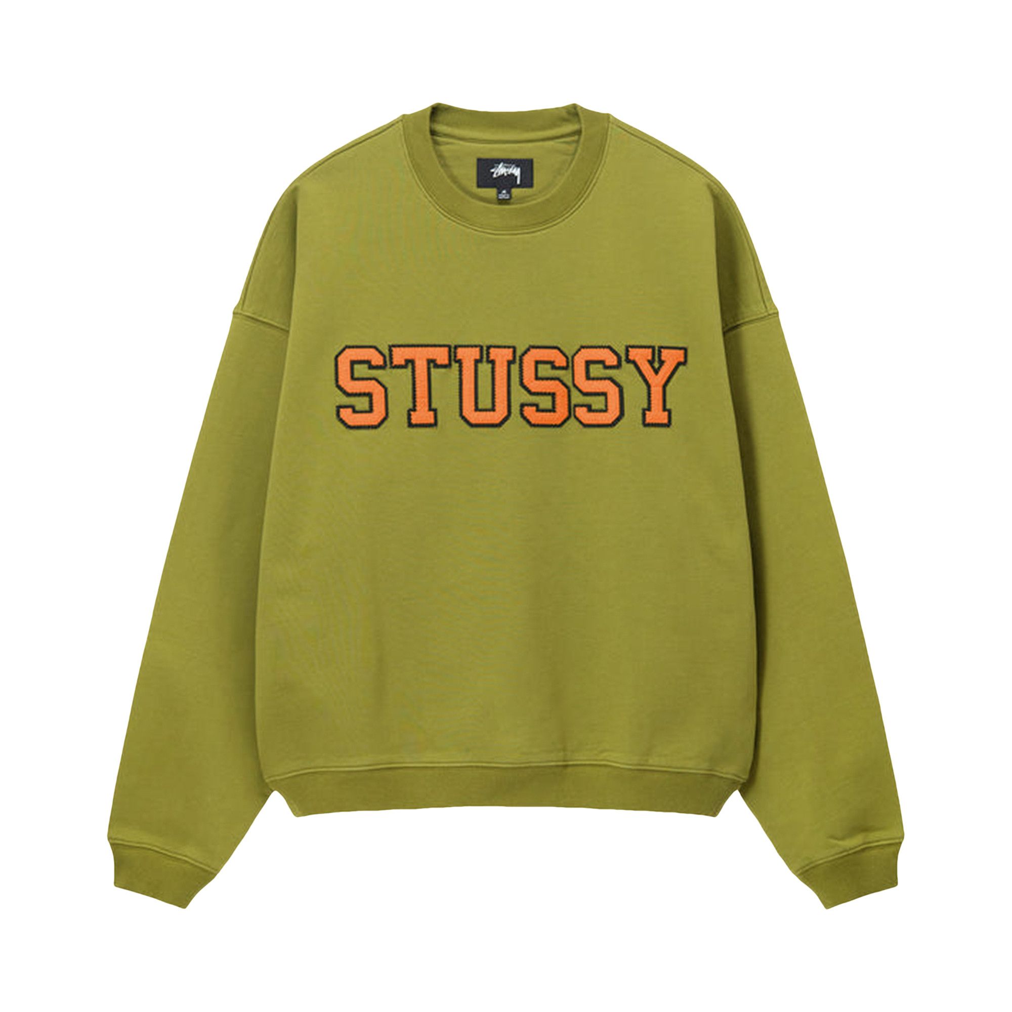 Buy Stussy Relaxed Oversized Crew 'Green' - 118517 GREE | GOAT