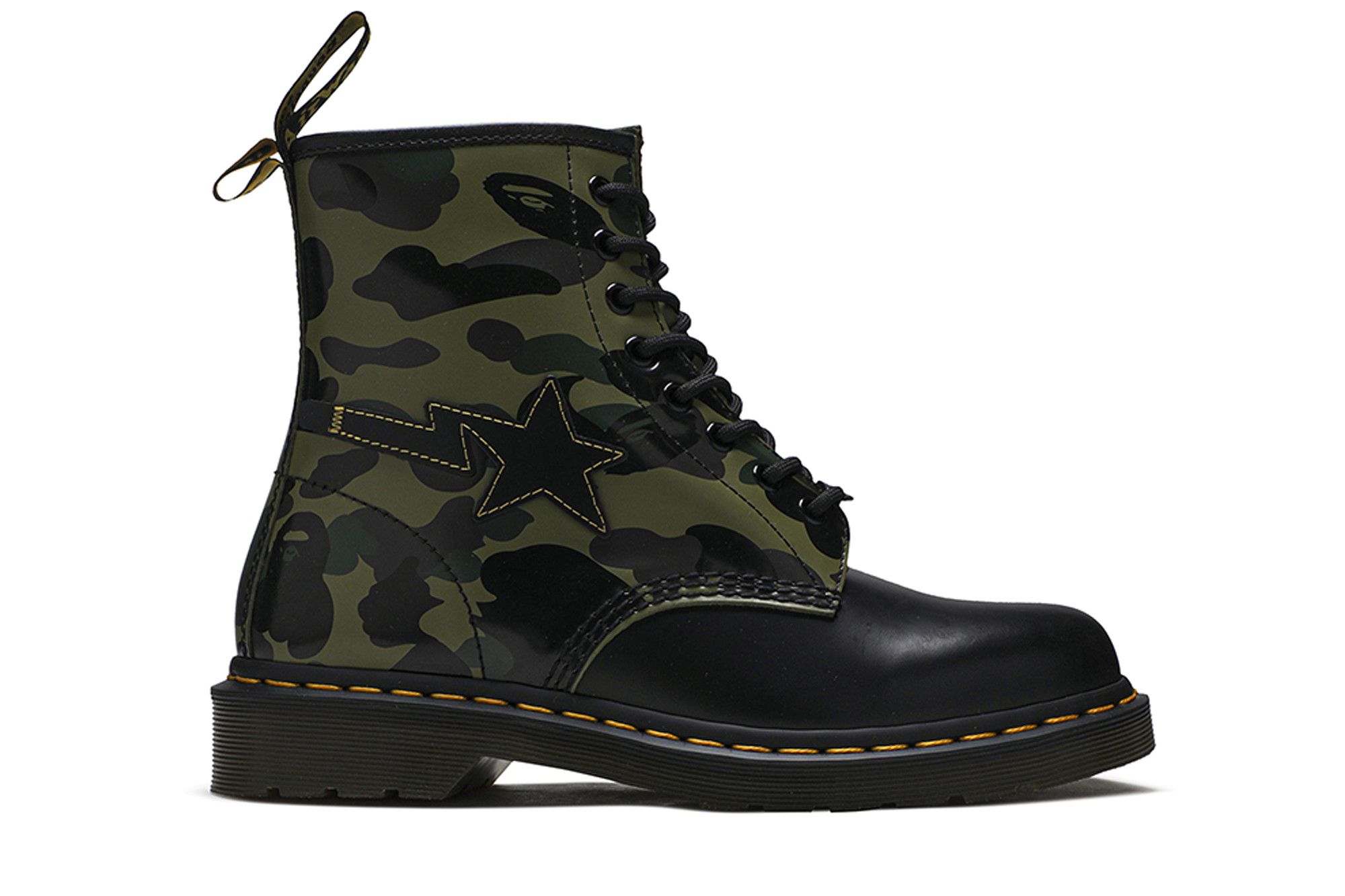 Buy A Bathing Ape x Dr. Martens 1460 Zip 'Camo' - 25989271 | GOAT