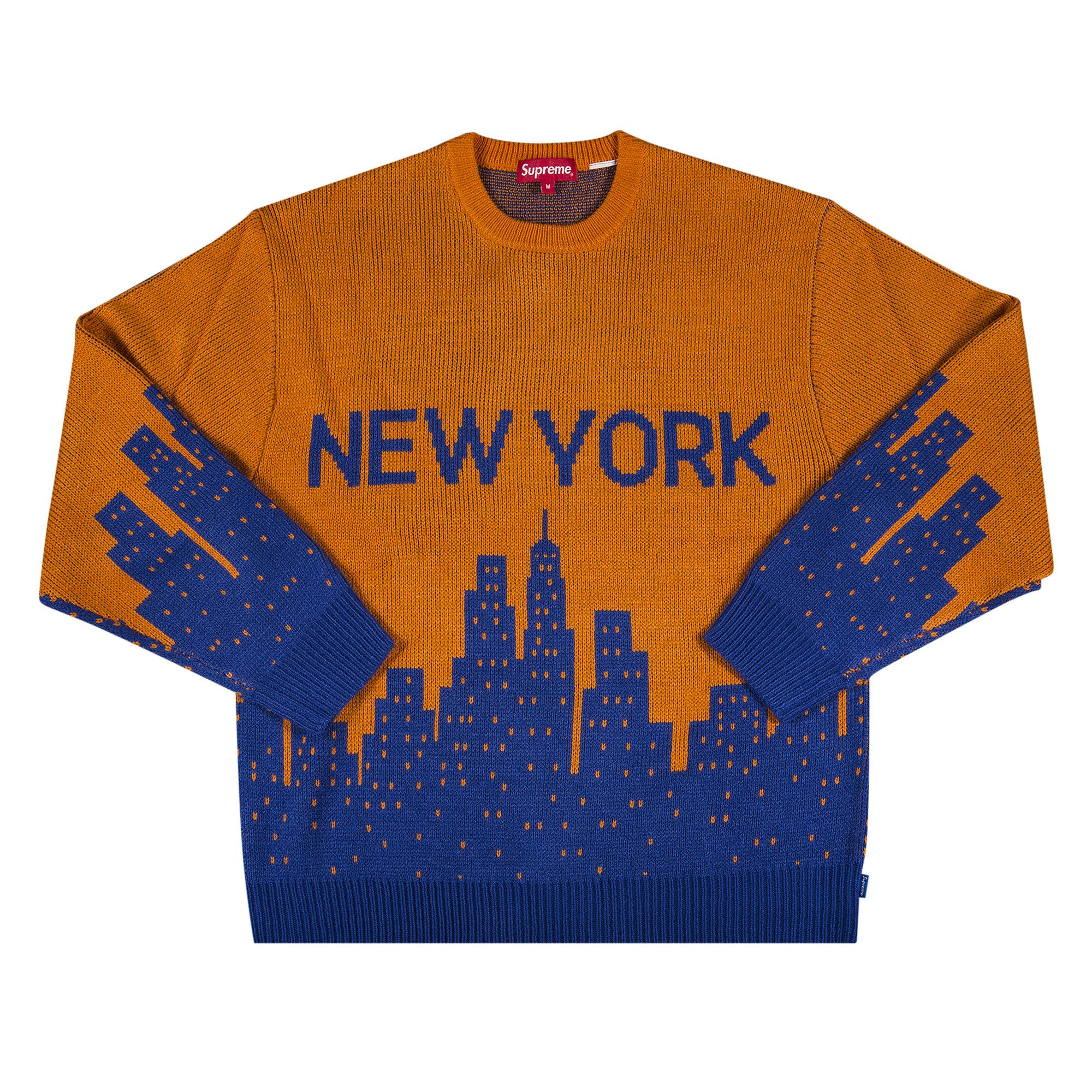 Buy Supreme New York Sweater 'Orange' - SS20SK2 ORANGE | GOAT