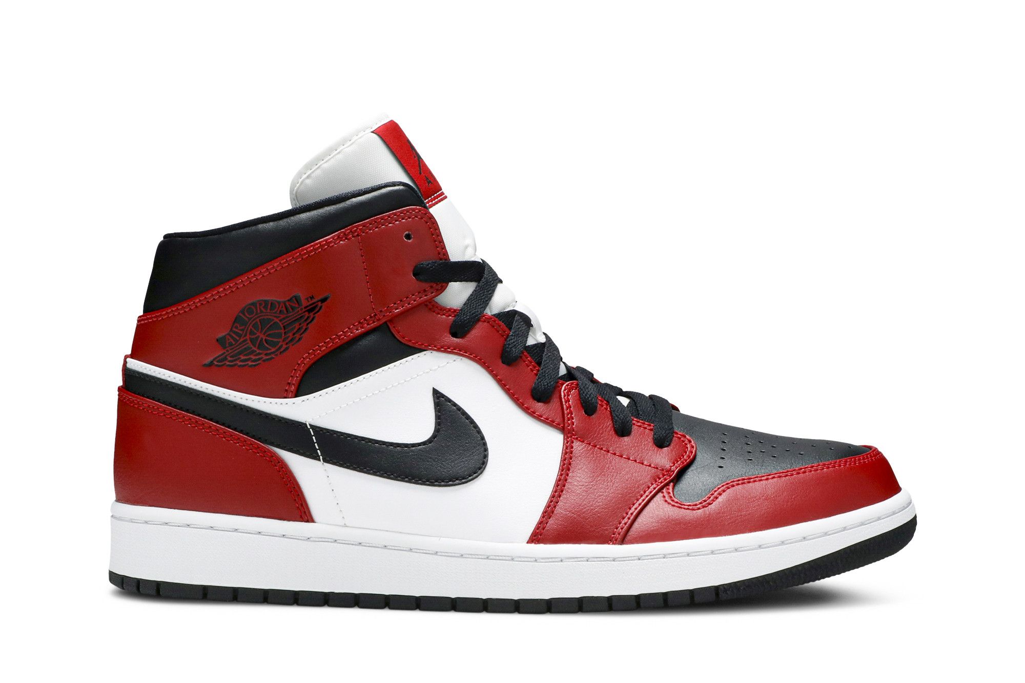 Buy Air Jordan 1 Mid 'Chicago Black Toe' - 554724 069 | GOAT