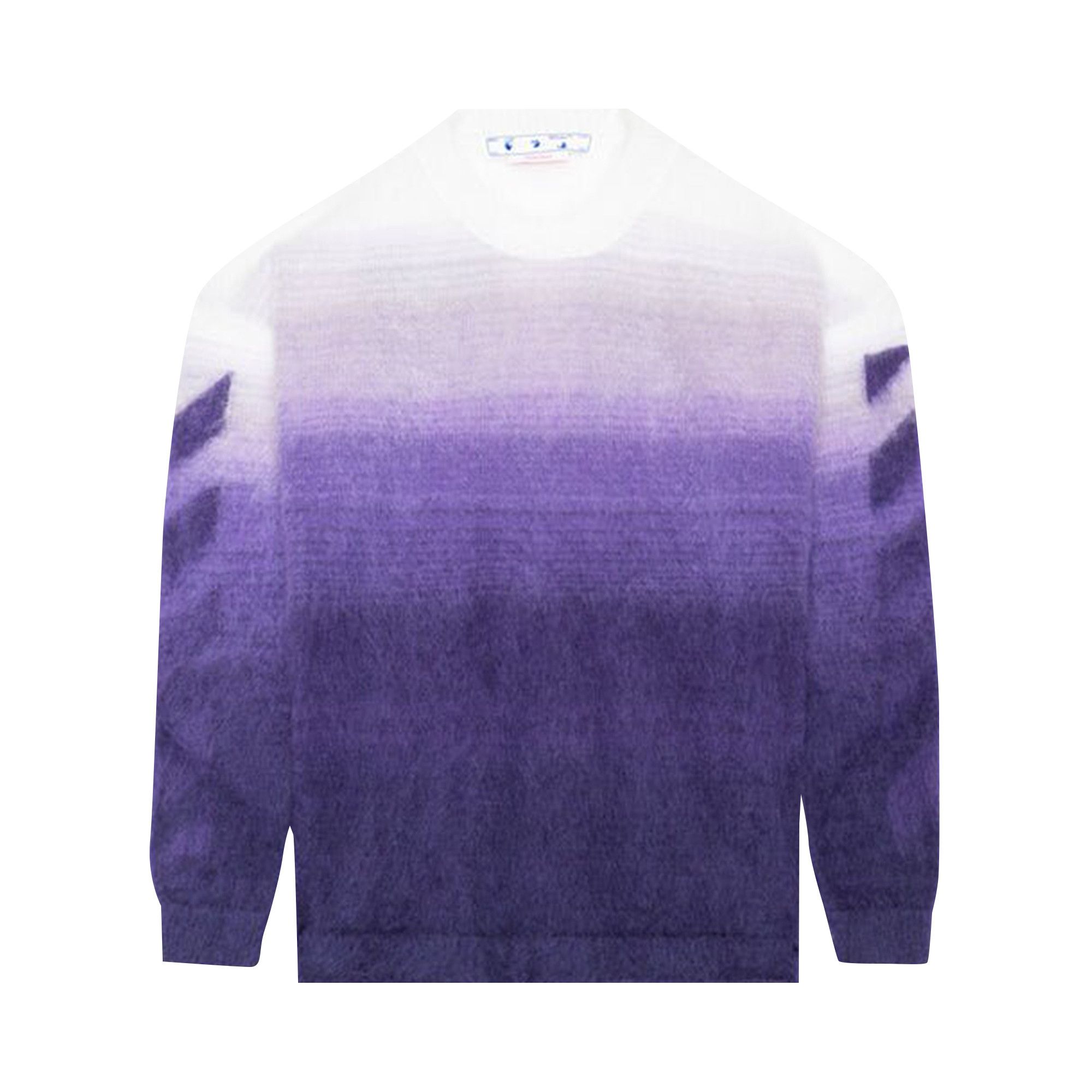 Buy Off-White Diag Arrow Brushed Knit Crew 'Purple