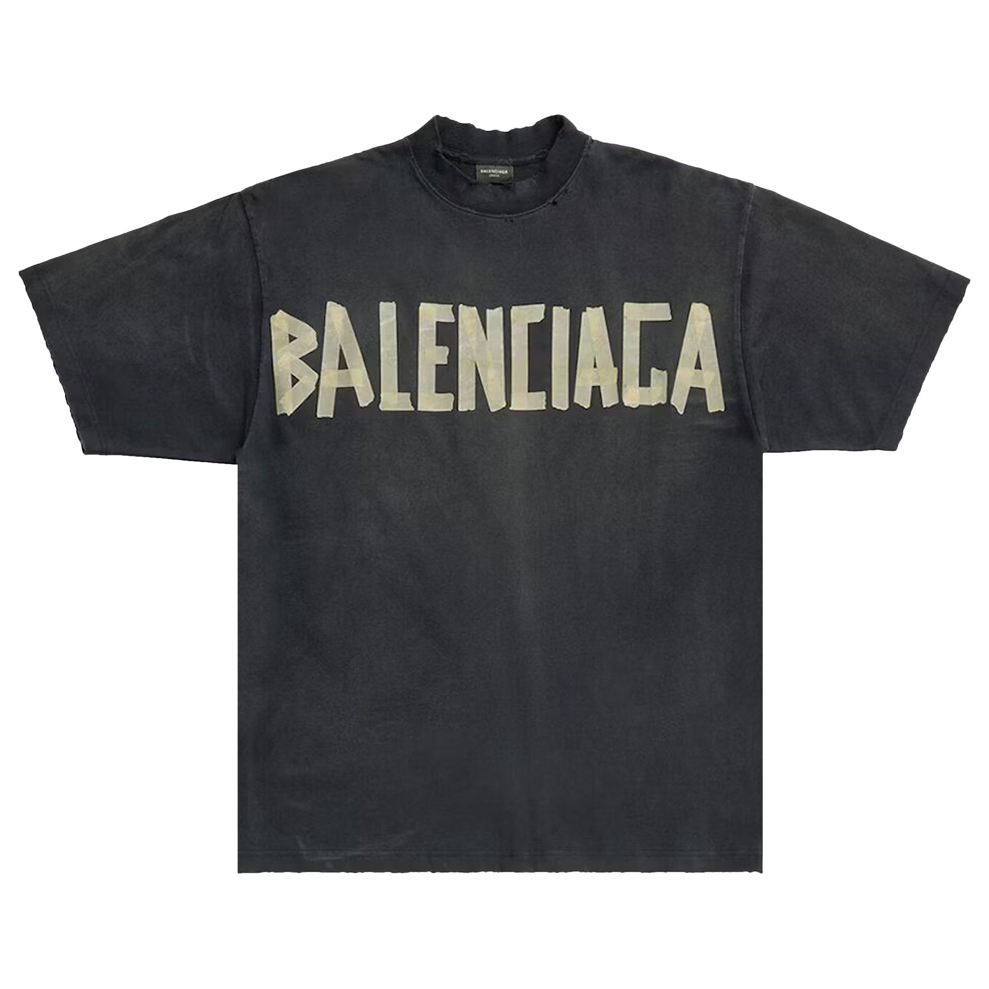 Buy Balenciaga Tape Type Medium Fit T-Shirt 'Black