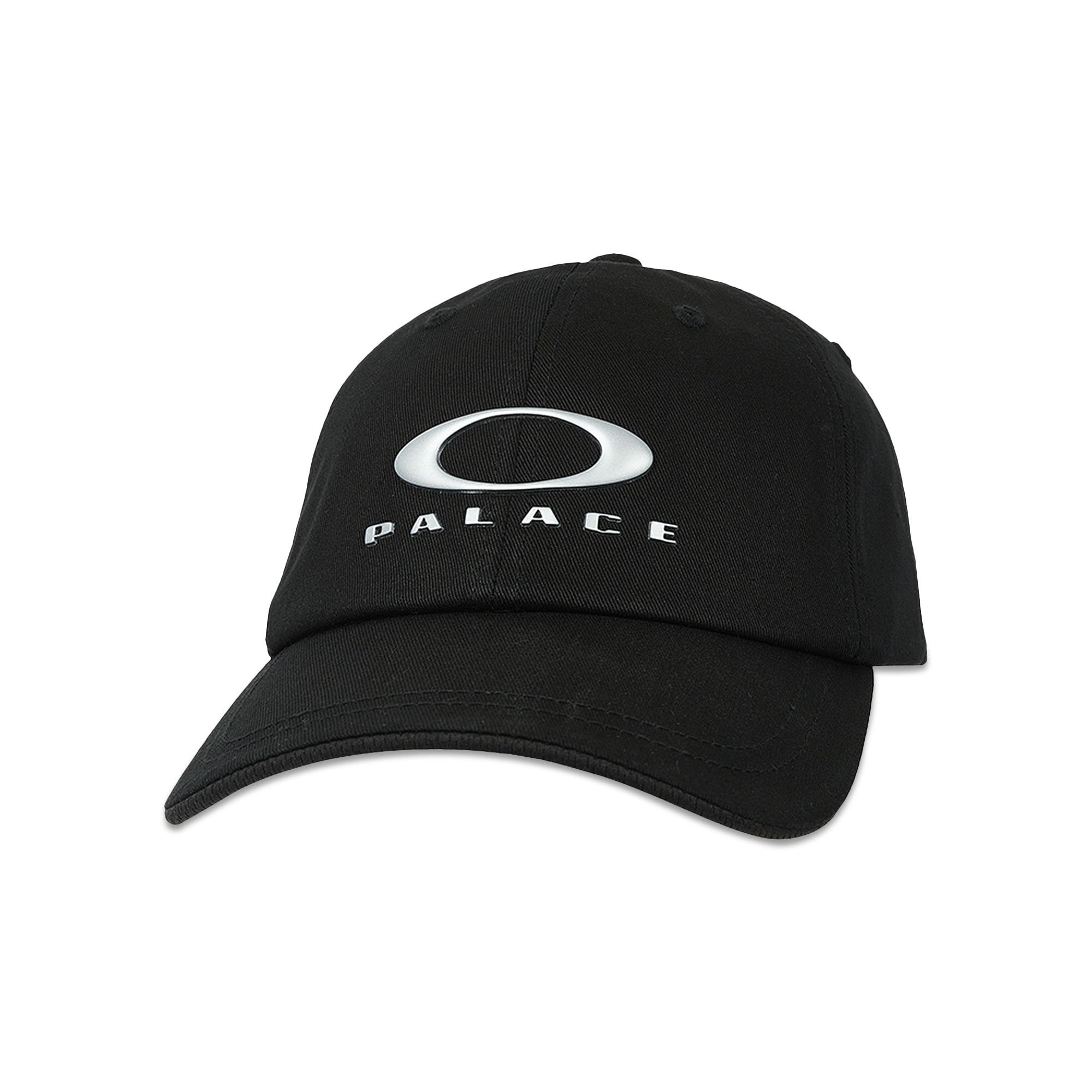 Buy Palace x Oakley 6-Panel 'Black/Silver' - P24OKH001 | GOAT