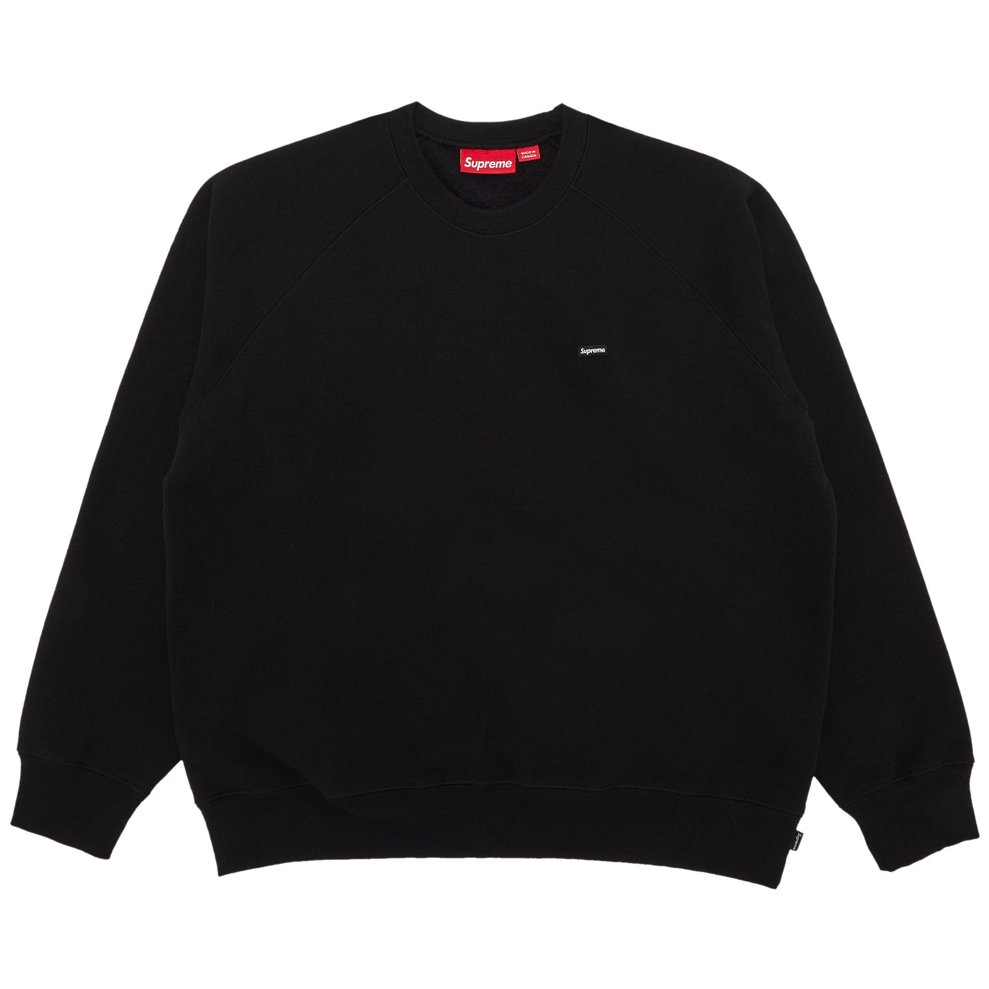 Buy Supreme Small Box Raglan Crewneck 'Black' - SS24SW11 BLACK | GOAT