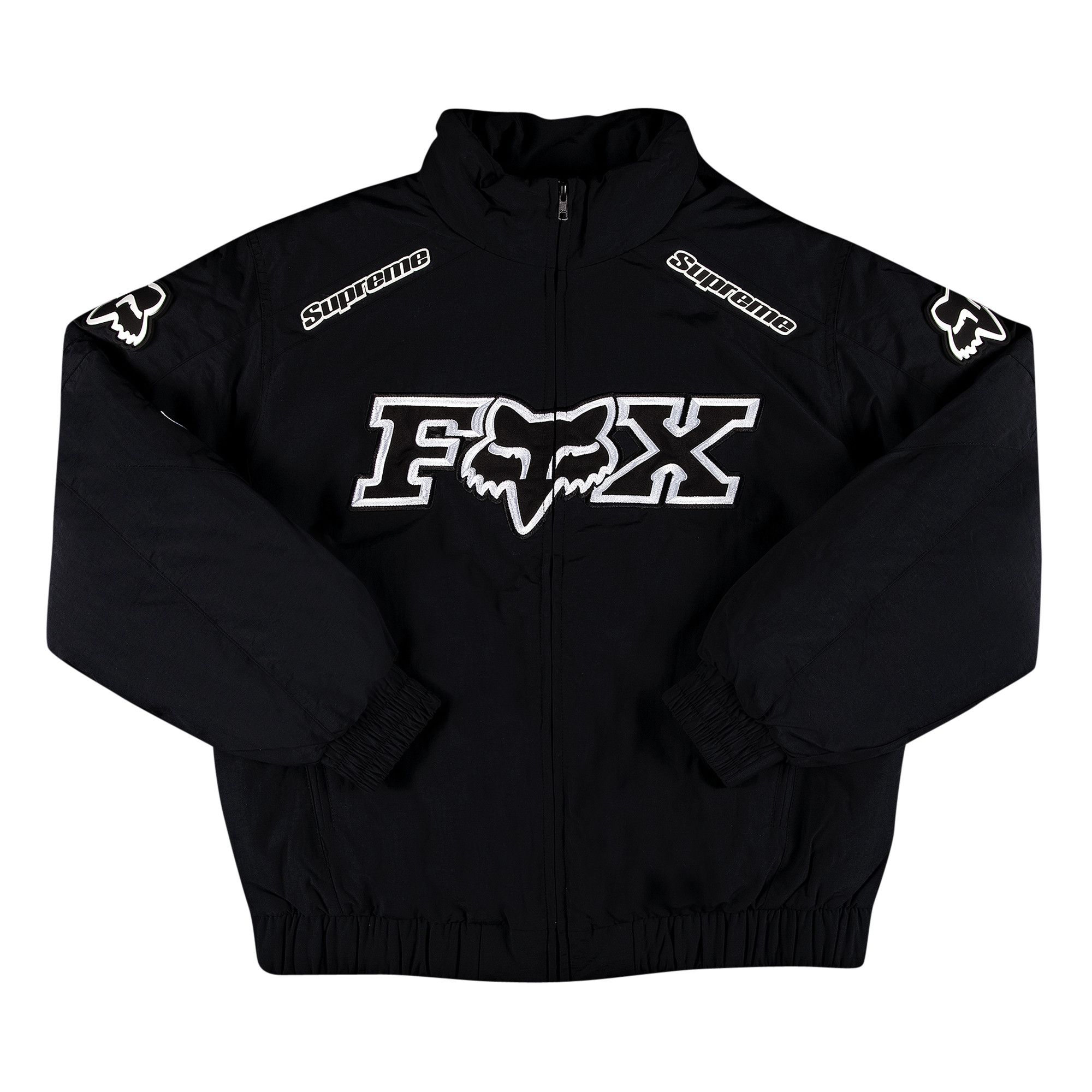 Buy Supreme x Fox Racing Puffy Jacket 'Black' - FW20J10 BLACK | GOAT
