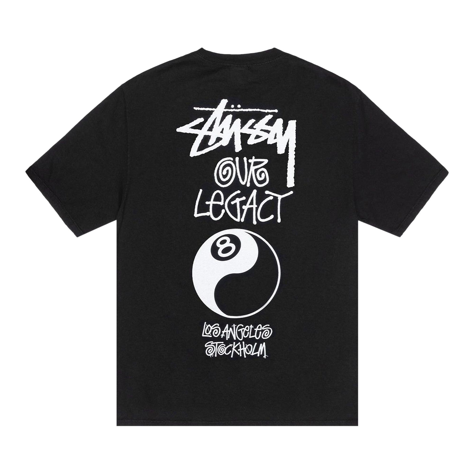 Buy Stussy x Our Legacy Work Shop 8 Ball Yin Yang Tee 'Black