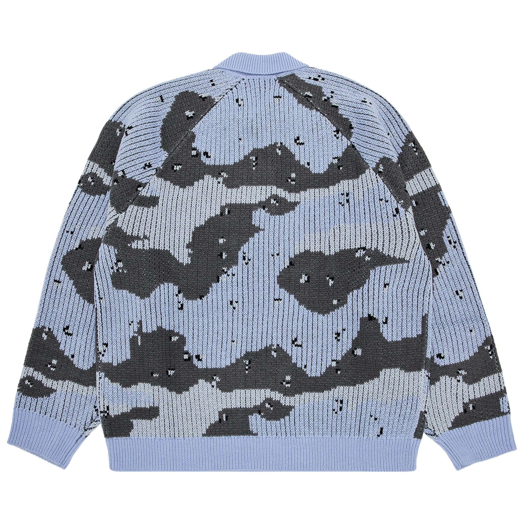 Buy Supreme Small Box Polo Sweater 'Blue Camo' - FW24SK30 BLUE
