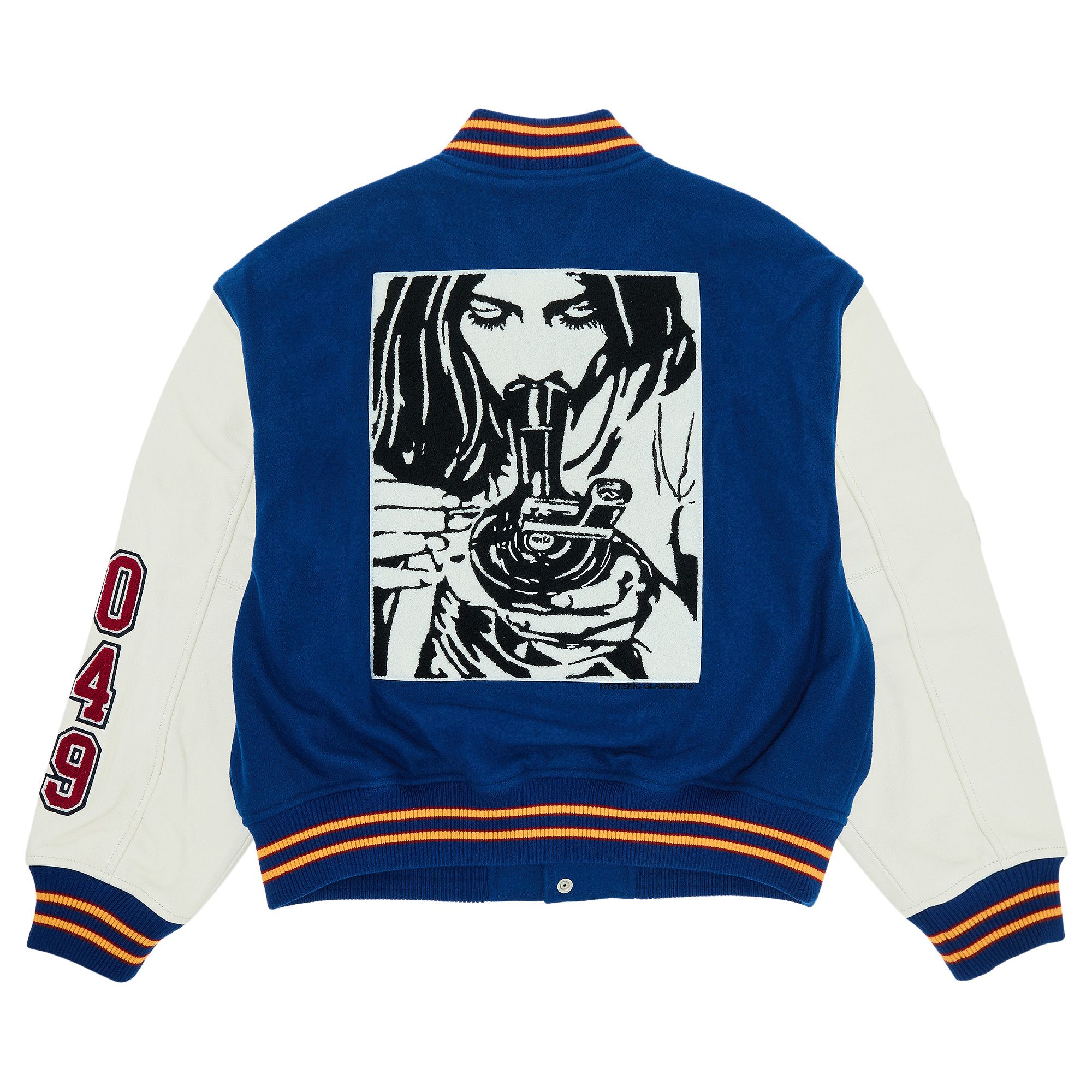 Buy Supreme x HYSTERIC GLAMOUR Varsity Jacket 'Blue' - FW24J92