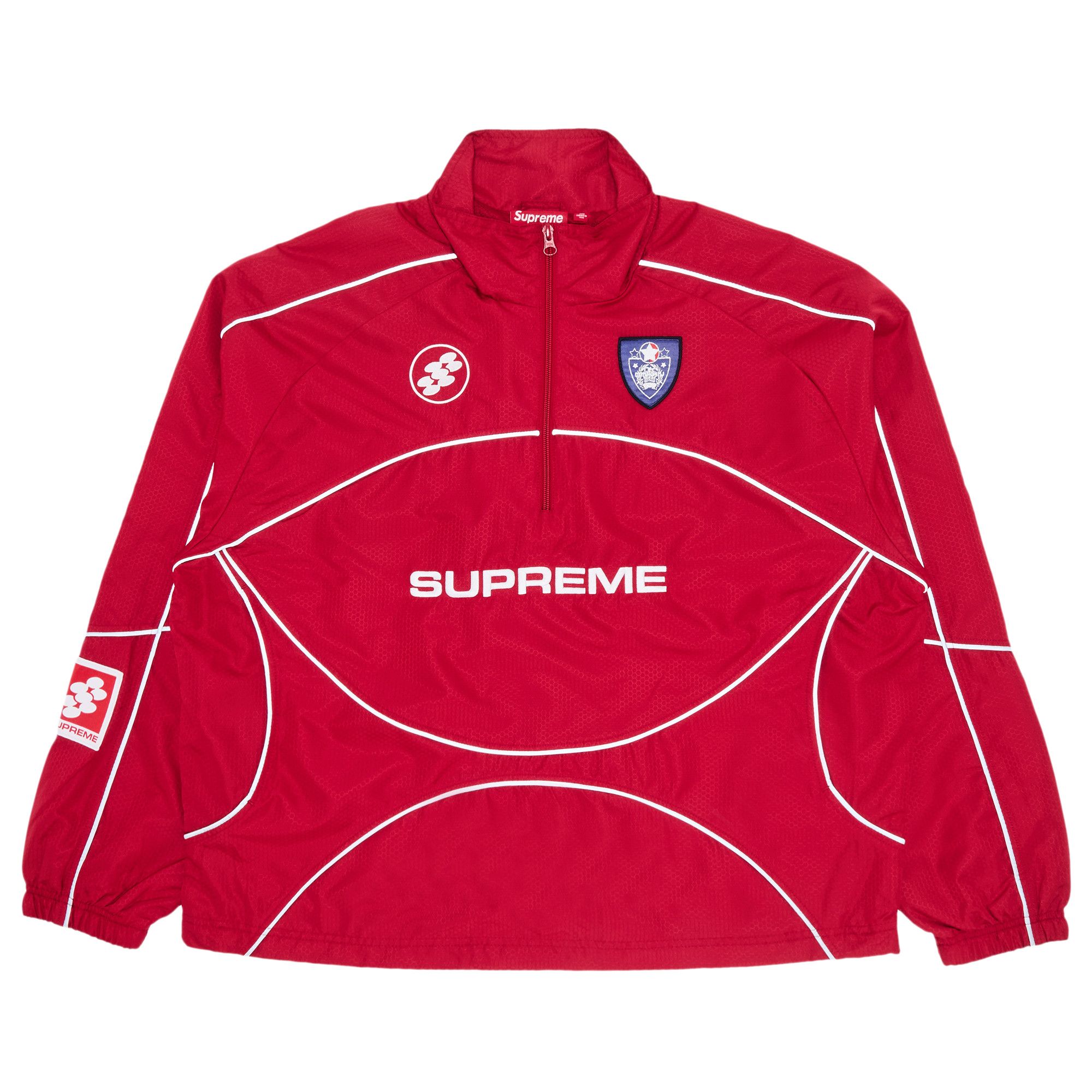 Buy Supreme Reflective Piping Pullover 'Red' - FW24J107 RED | GOAT UK