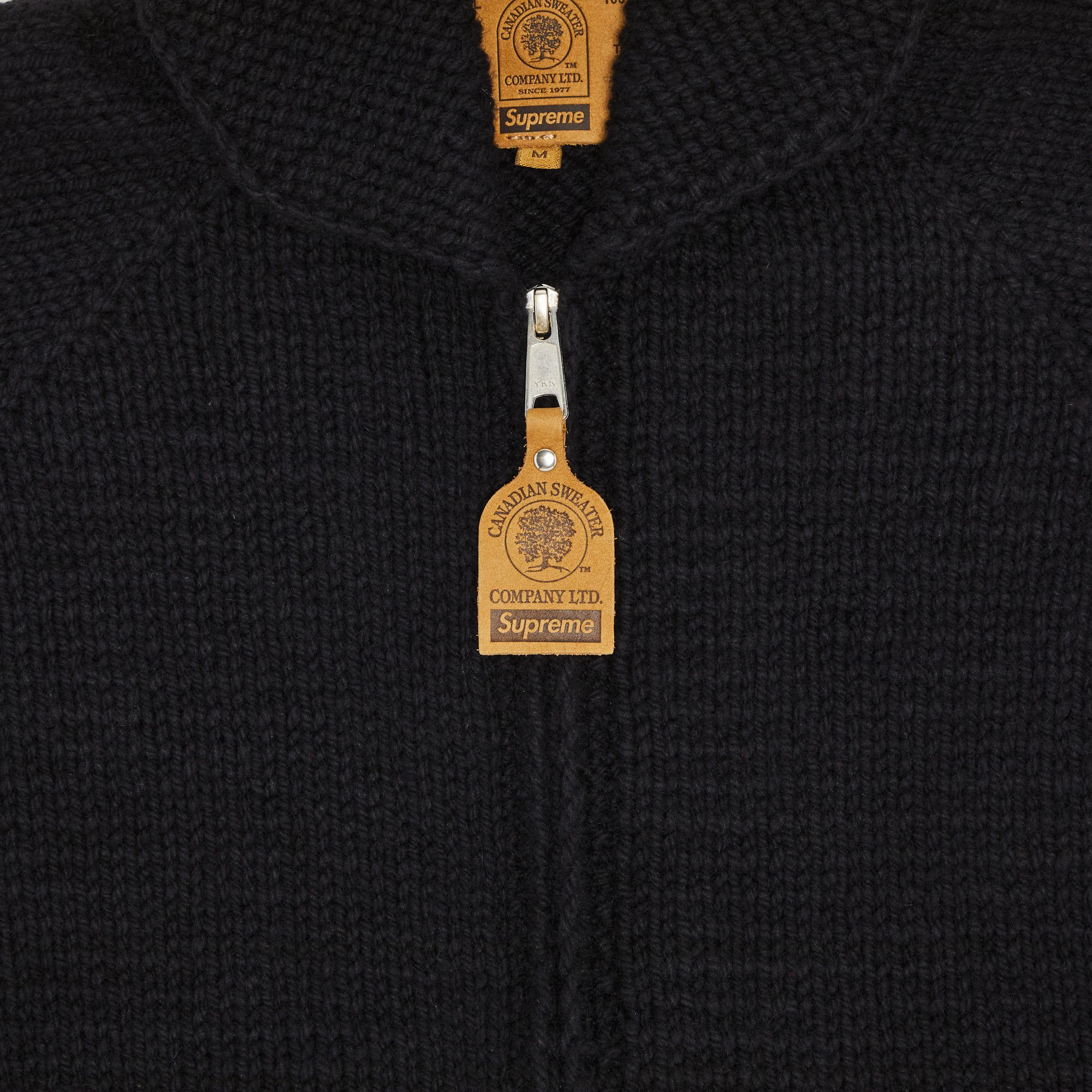 Buy Supreme Child Of Hell Cowichan Sweater 'Black' - FW24SK40