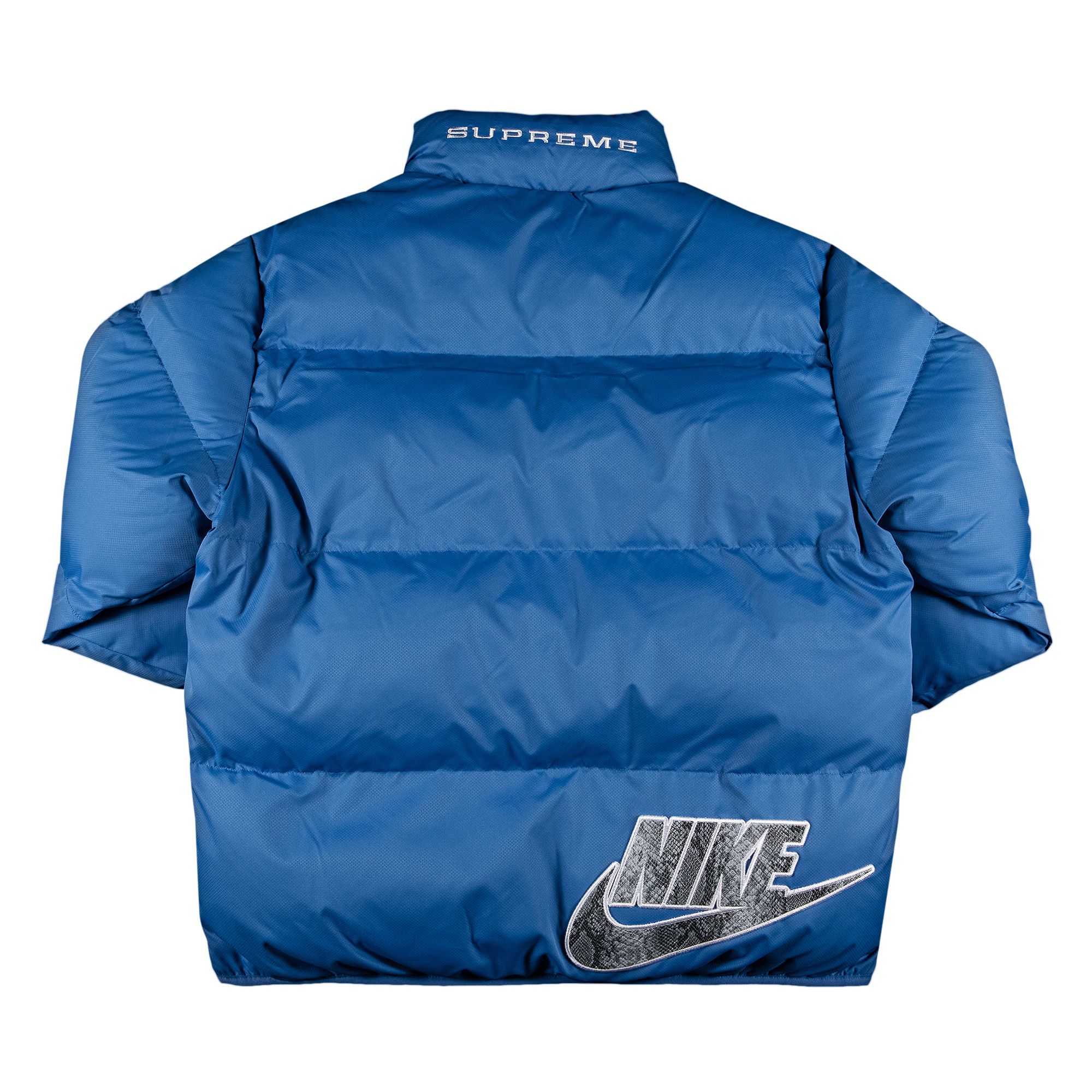 Buy Supreme x Nike Reversible Puffy Jacket 'Blue' - SS21J8 BLUE | GOAT