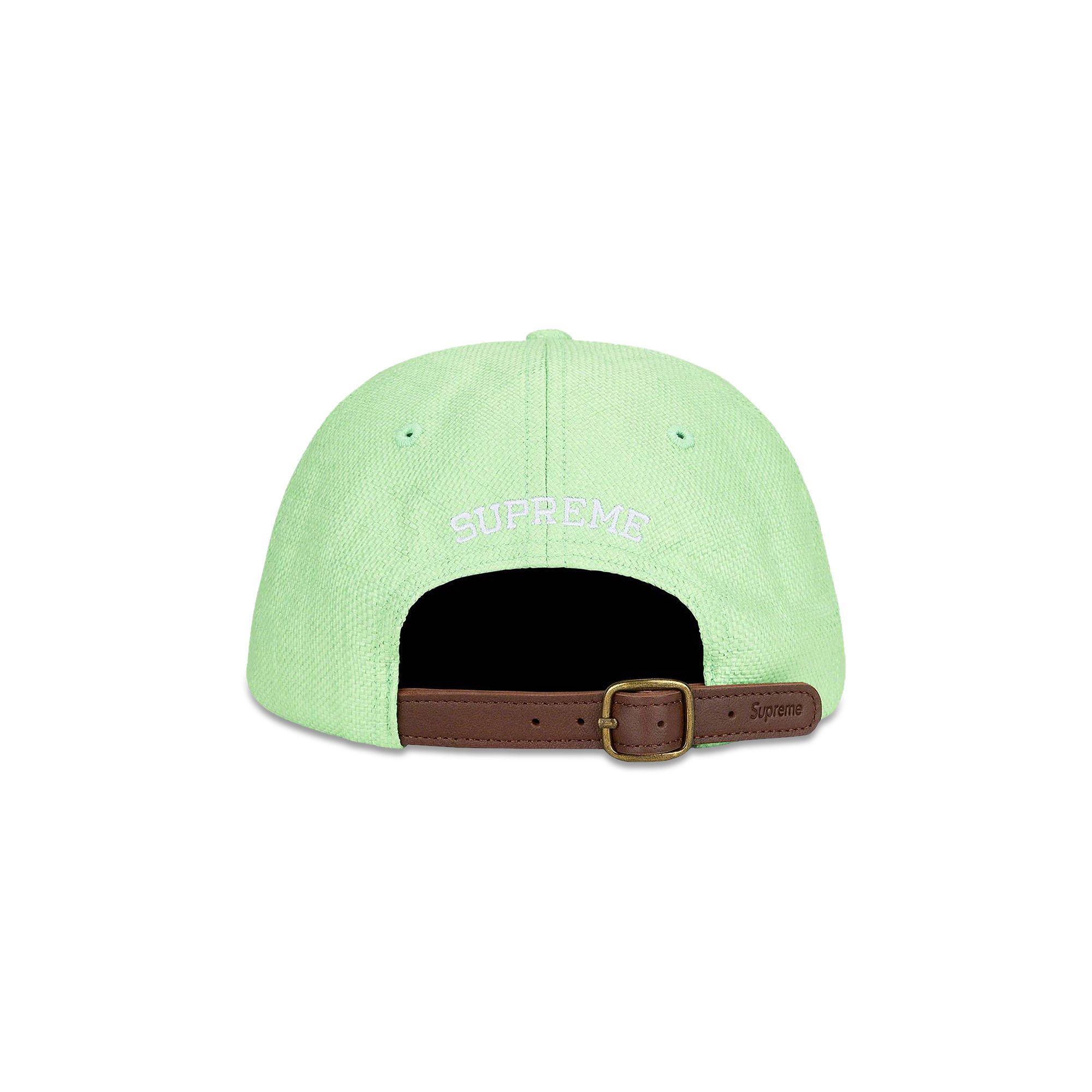 Buy Supreme Raffia S Logo 6-Panel 'Green' - SS22H71 GREEN | GOAT CA