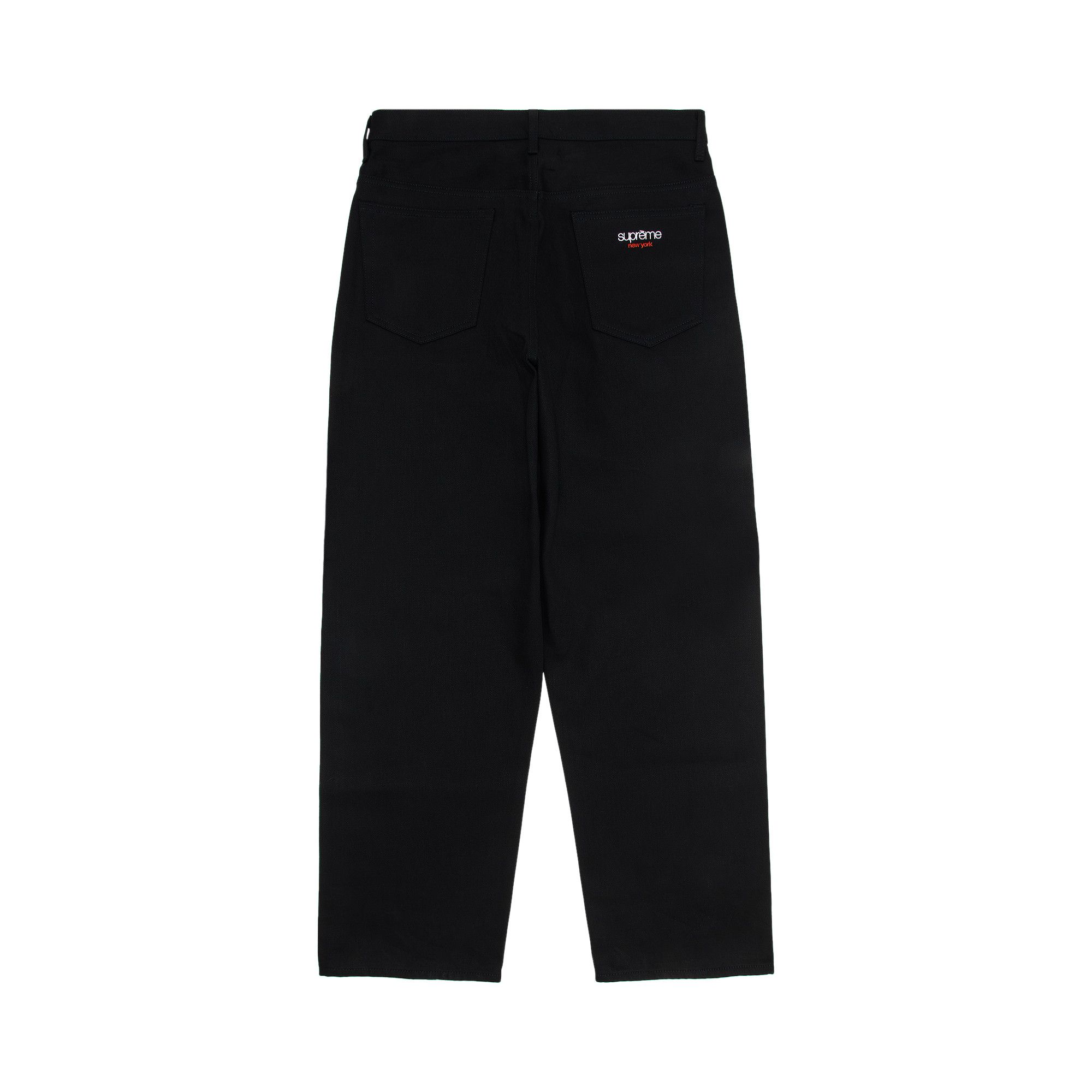 Buy Supreme Rigid Baggy Selvedge Jean 'Black' - FW24P26 BLACK | GOAT