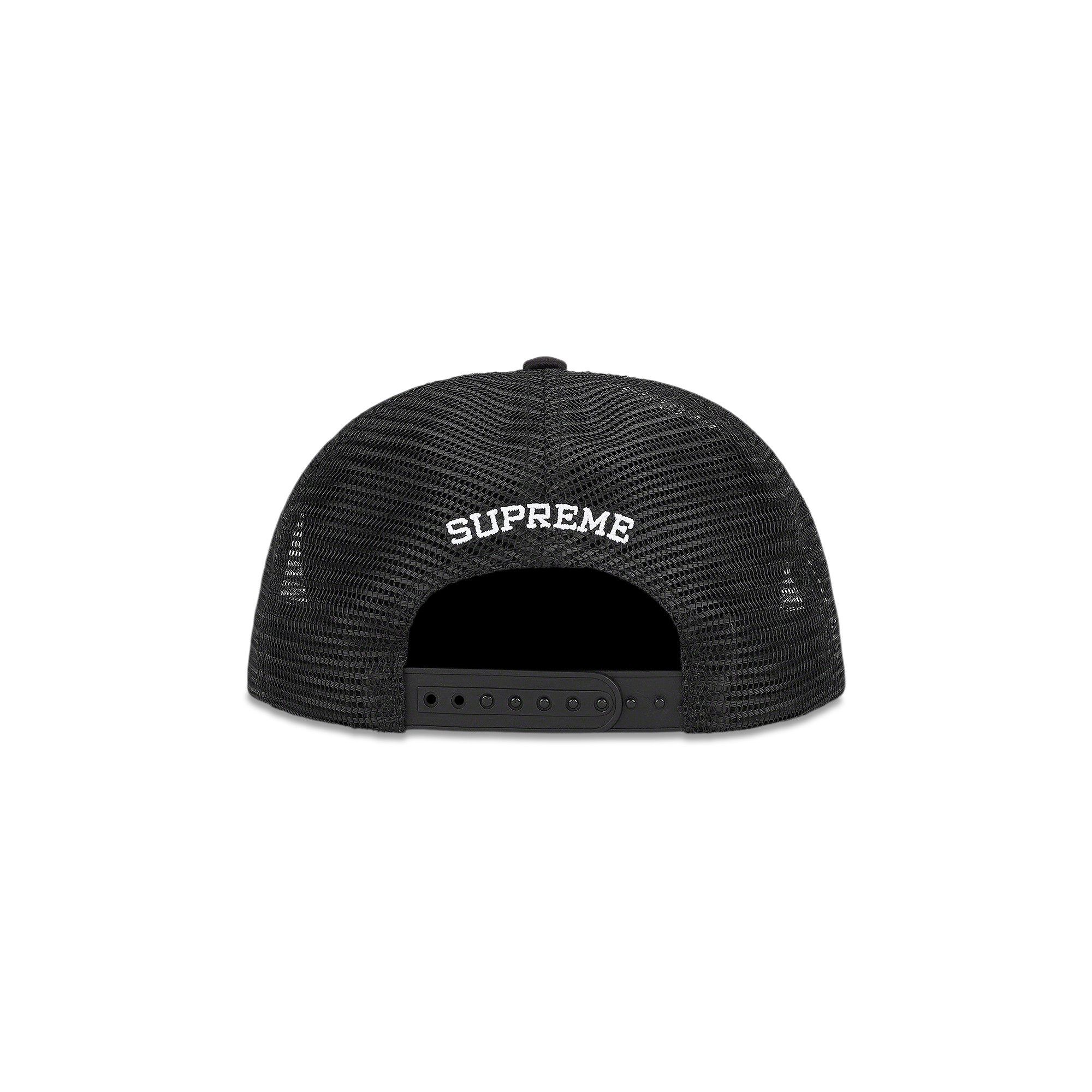 Buy Supreme Silk Mesh Back 5-Panel 'Black' - SS22H127 BLACK | GOAT
