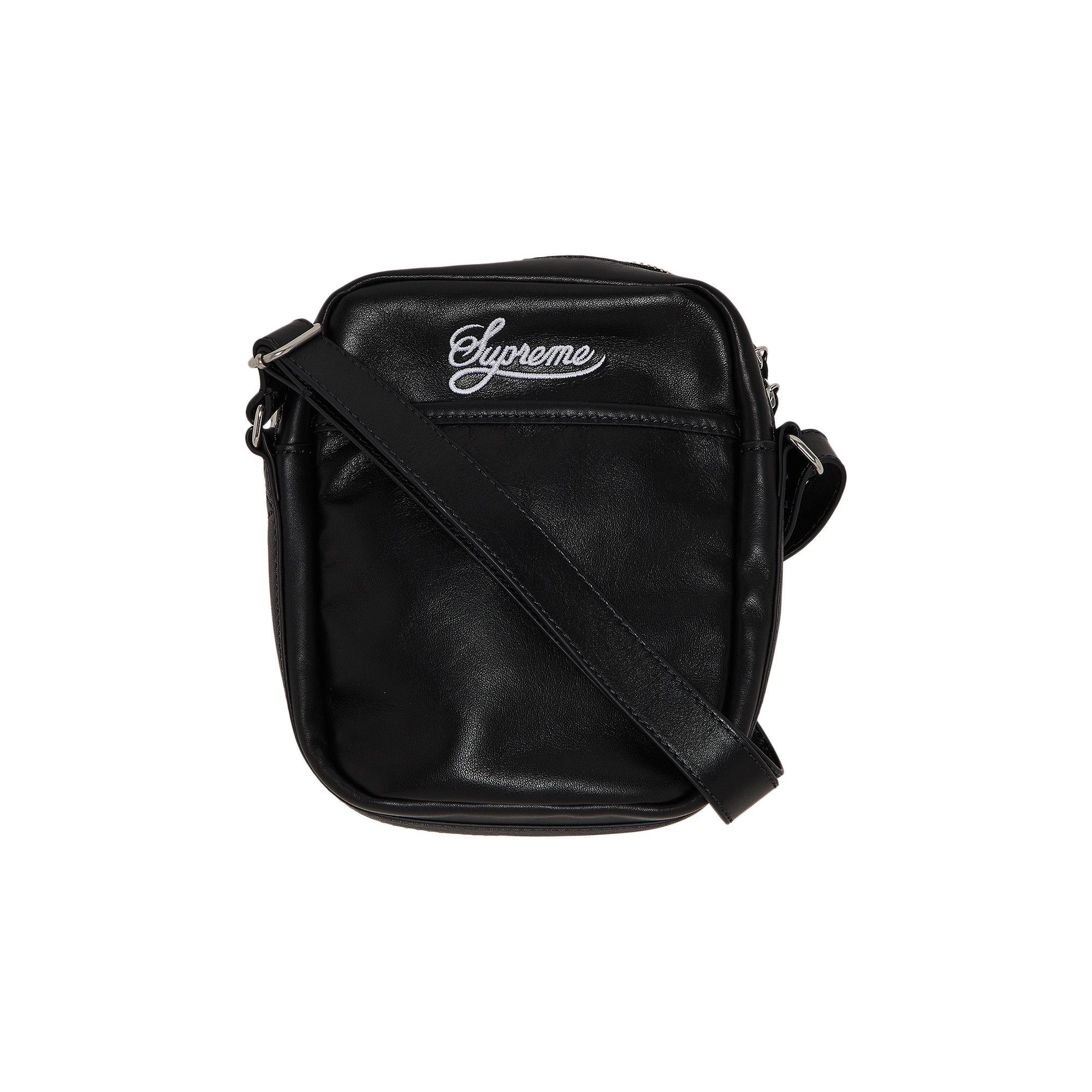 Buy Supreme x Nike Leather Shoulder Bag 'Black' - SS25B1 BLACK | GOAT