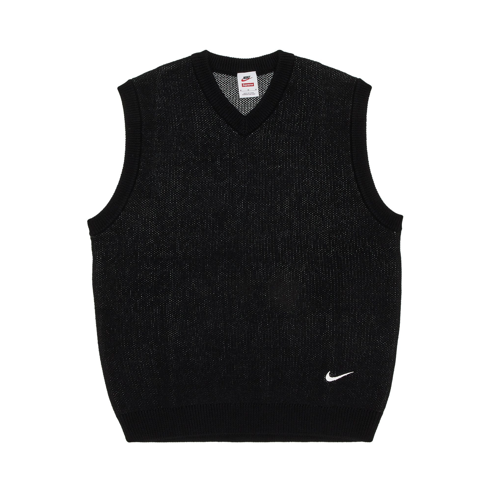 Buy Supreme x Nike Sweater Vest 'Black' - SS25SK1 BLACK | GOAT