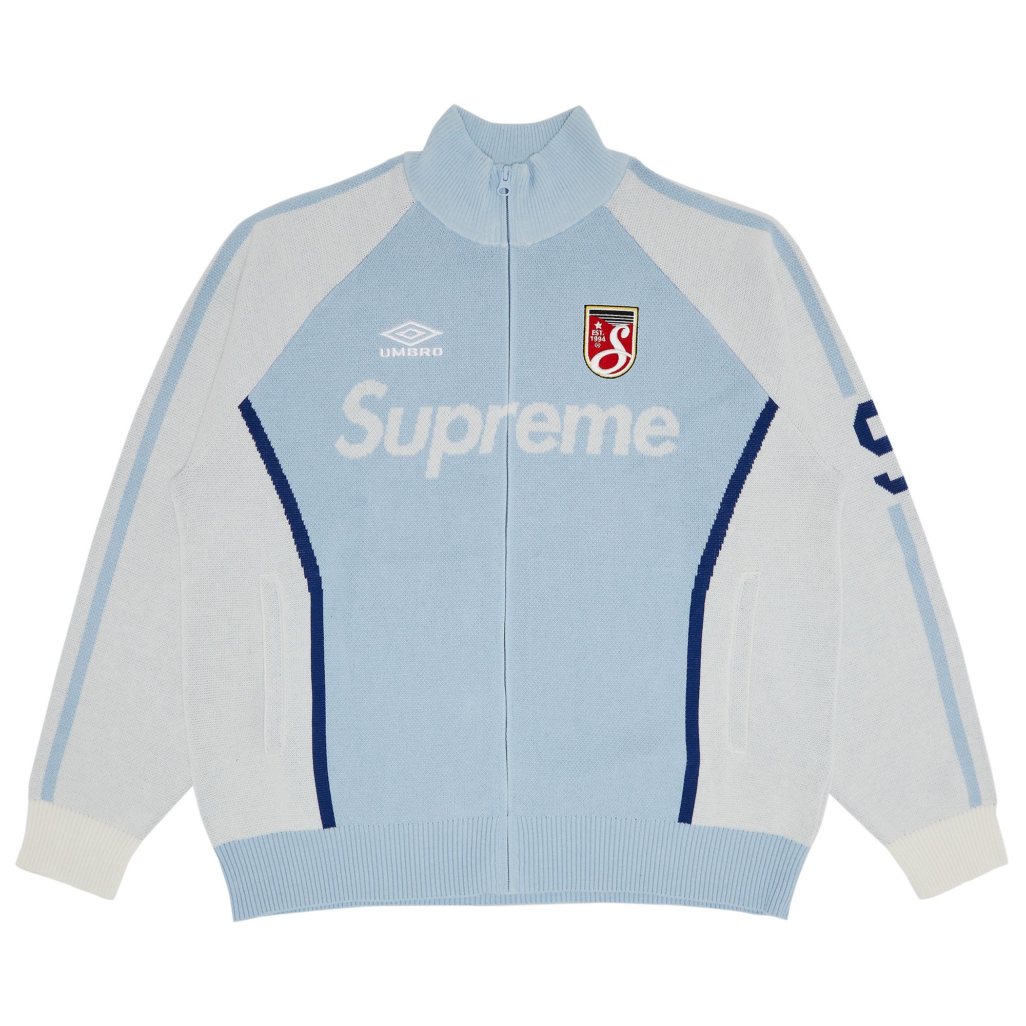 Buy Supreme x Umbro Zip Up Sweater 'Light Blue' - SS25SK12 LIGHT