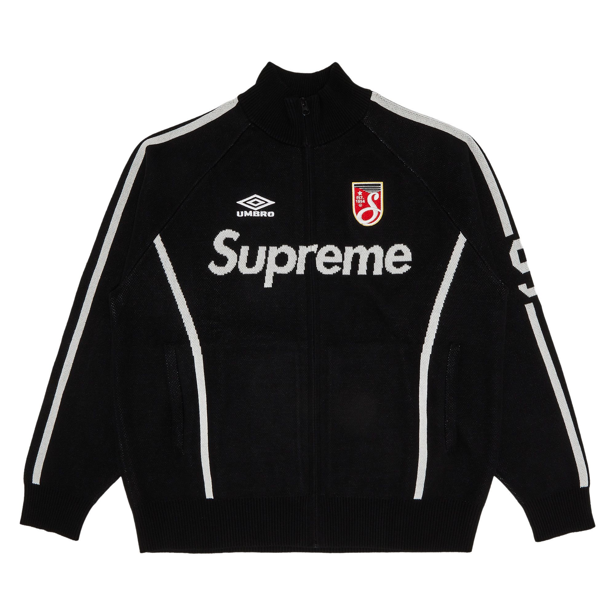 Buy Supreme x Umbro Zip Up Sweater 'Black' - SS25SK12 BLACK | GOAT