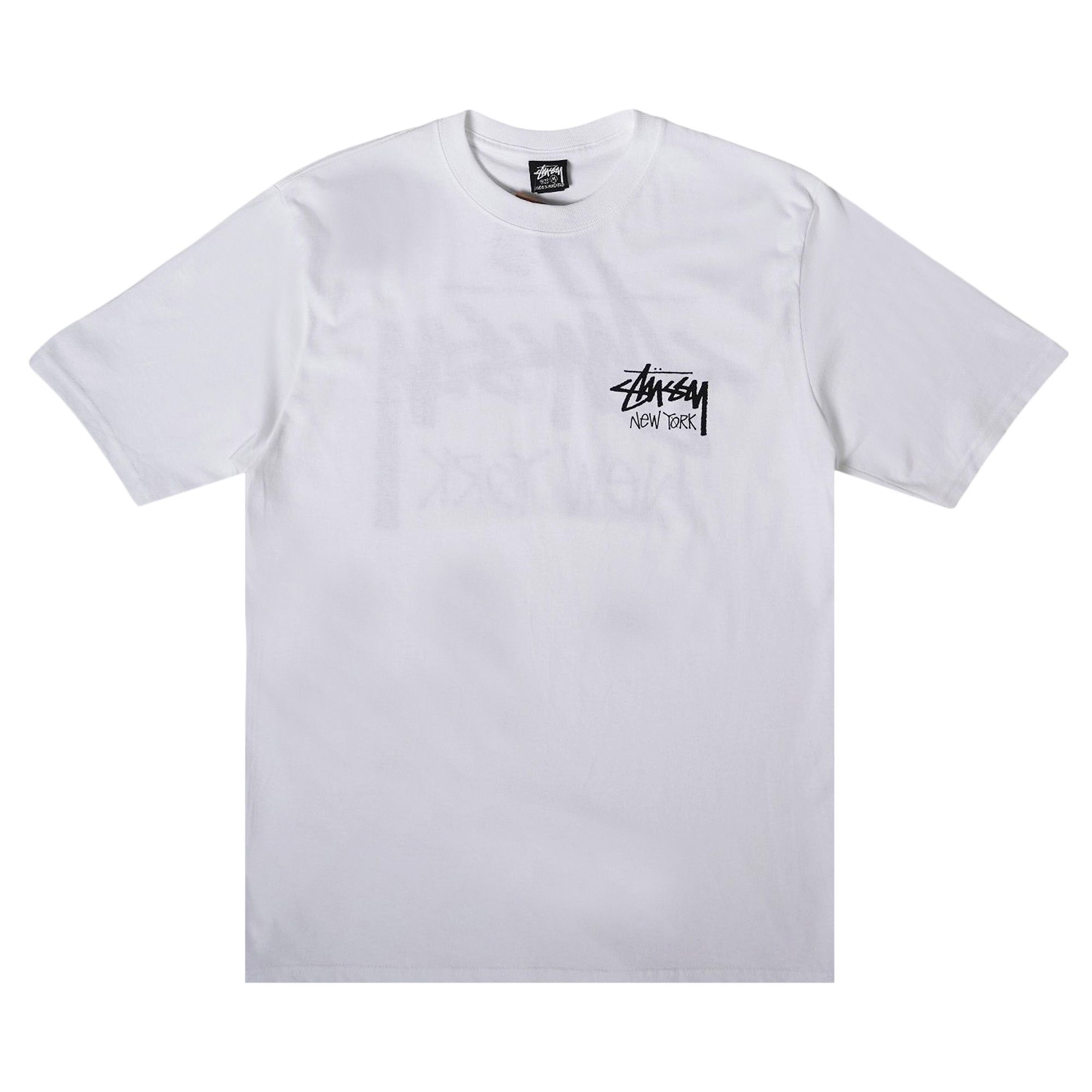 Buy Stussy Stock New York Tee 'White' - 3903976 | GOAT
