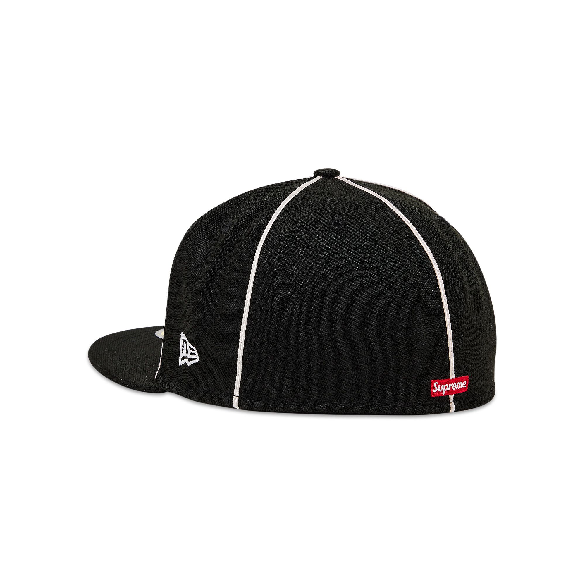 Buy Supreme Piping Script Logo New Era 'Black' - SS25H17 BLACK | GOAT