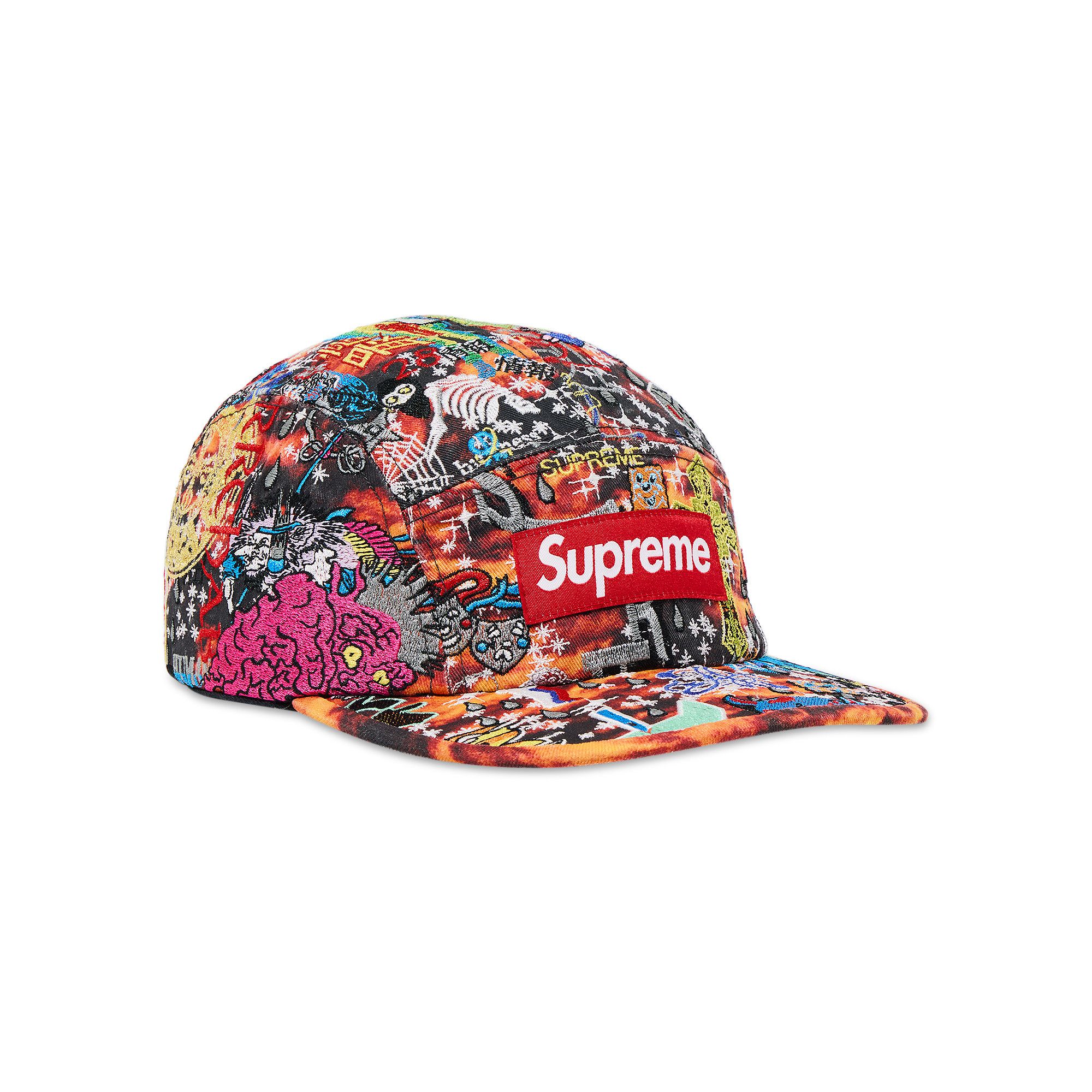 Buy Supreme Aoi Embroidered Camp Cap 'Flames' - SS25H122 FLAMES | GOAT