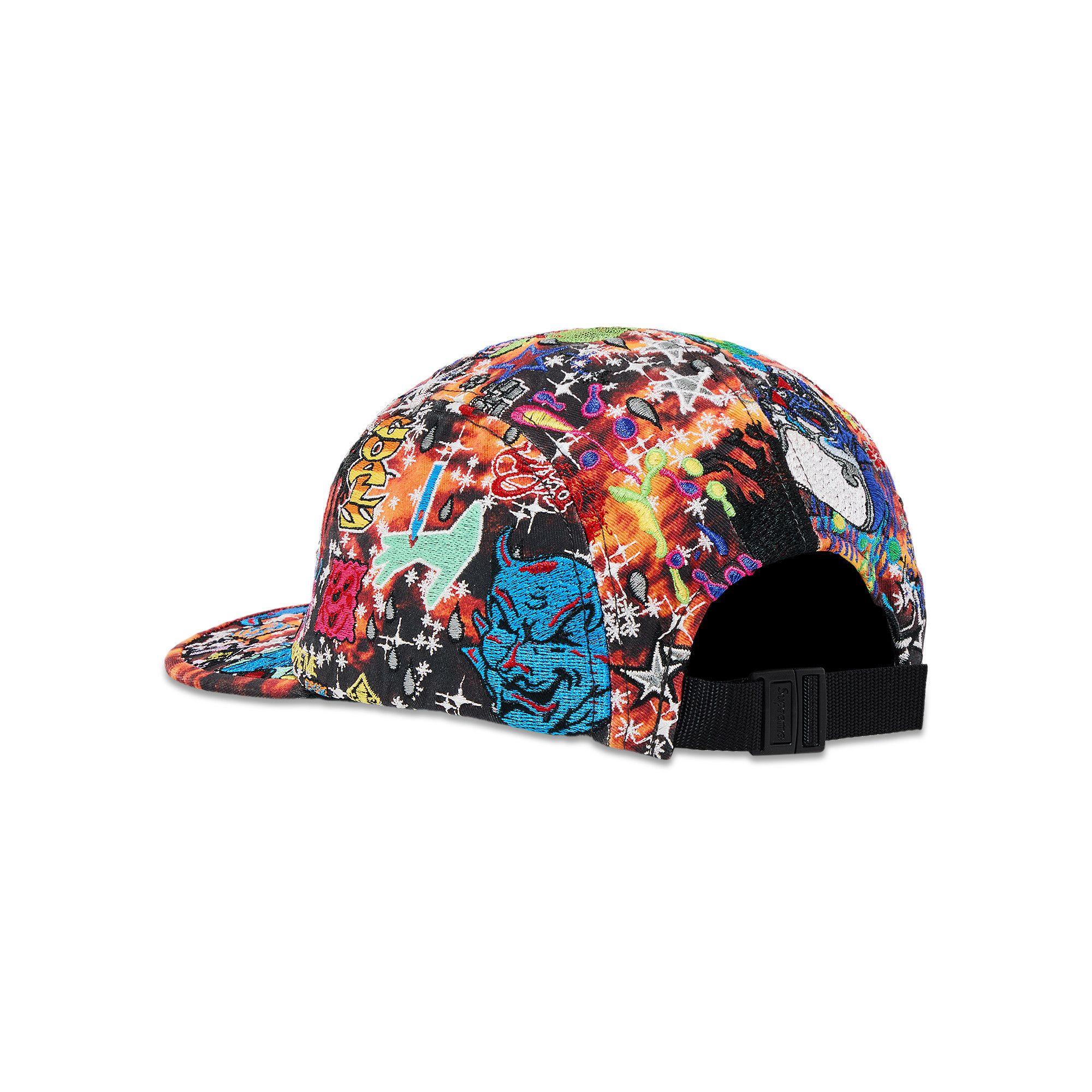 Buy Supreme Aoi Embroidered Camp Cap 'Flames' - SS25H122 FLAMES | GOAT