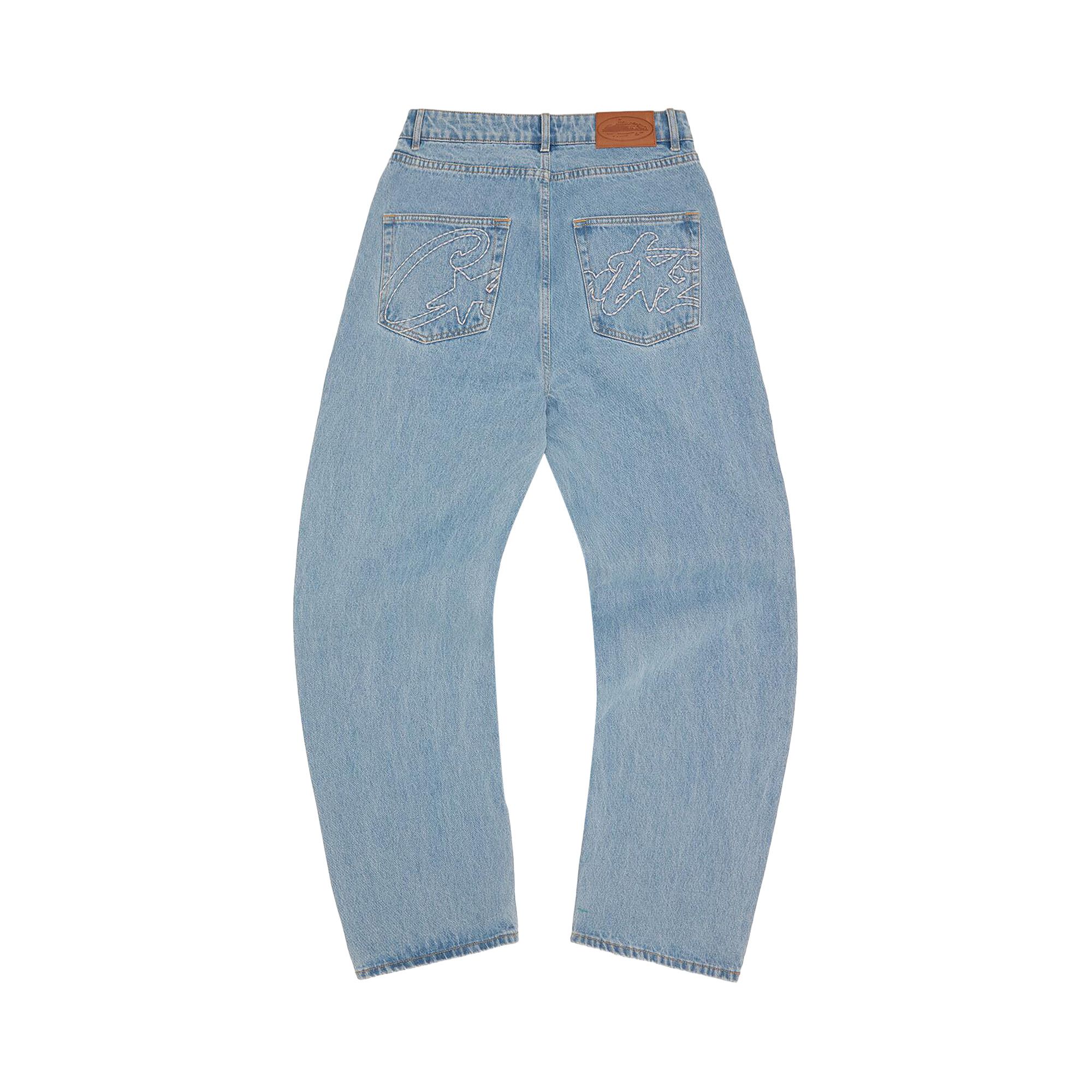 Buy Corteiz Allstarz Denim Baggy Jeans 'Washed Blue' - CRTZ0113