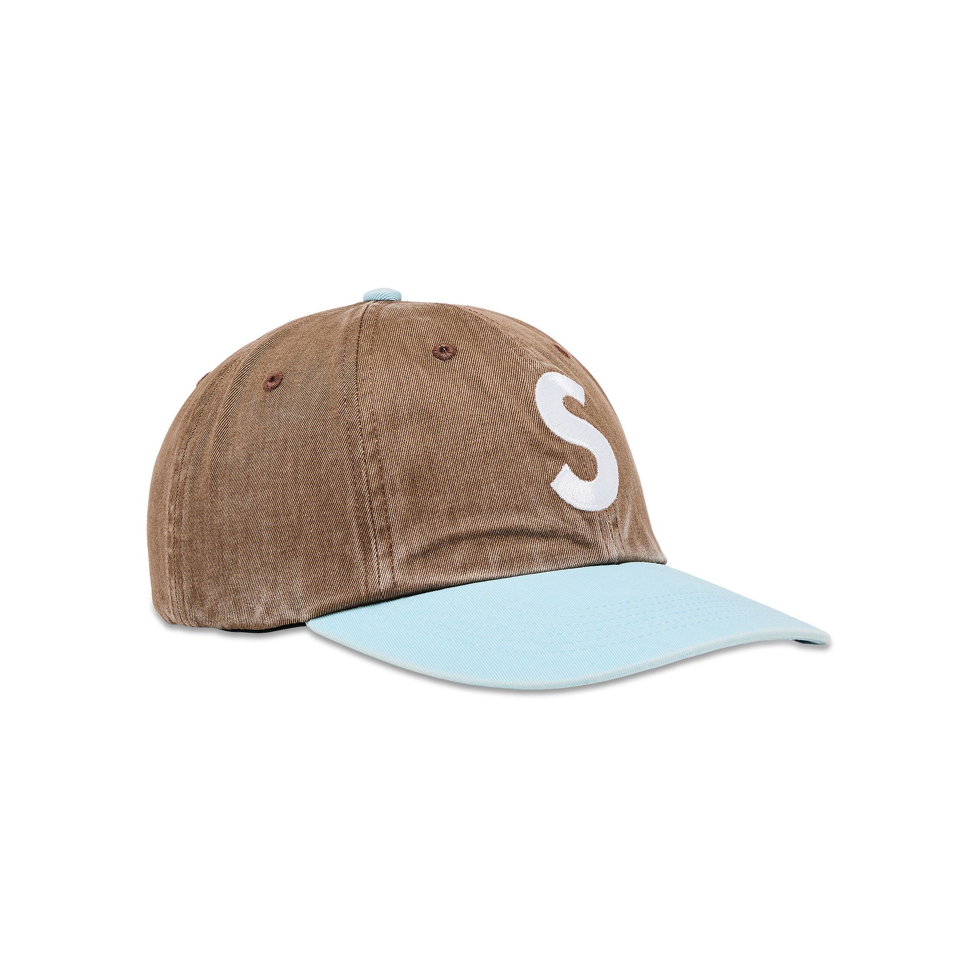 Buy Supreme Pigment Coated 2-Tone S Logo 6-Panel 'Brown' - FW25H21