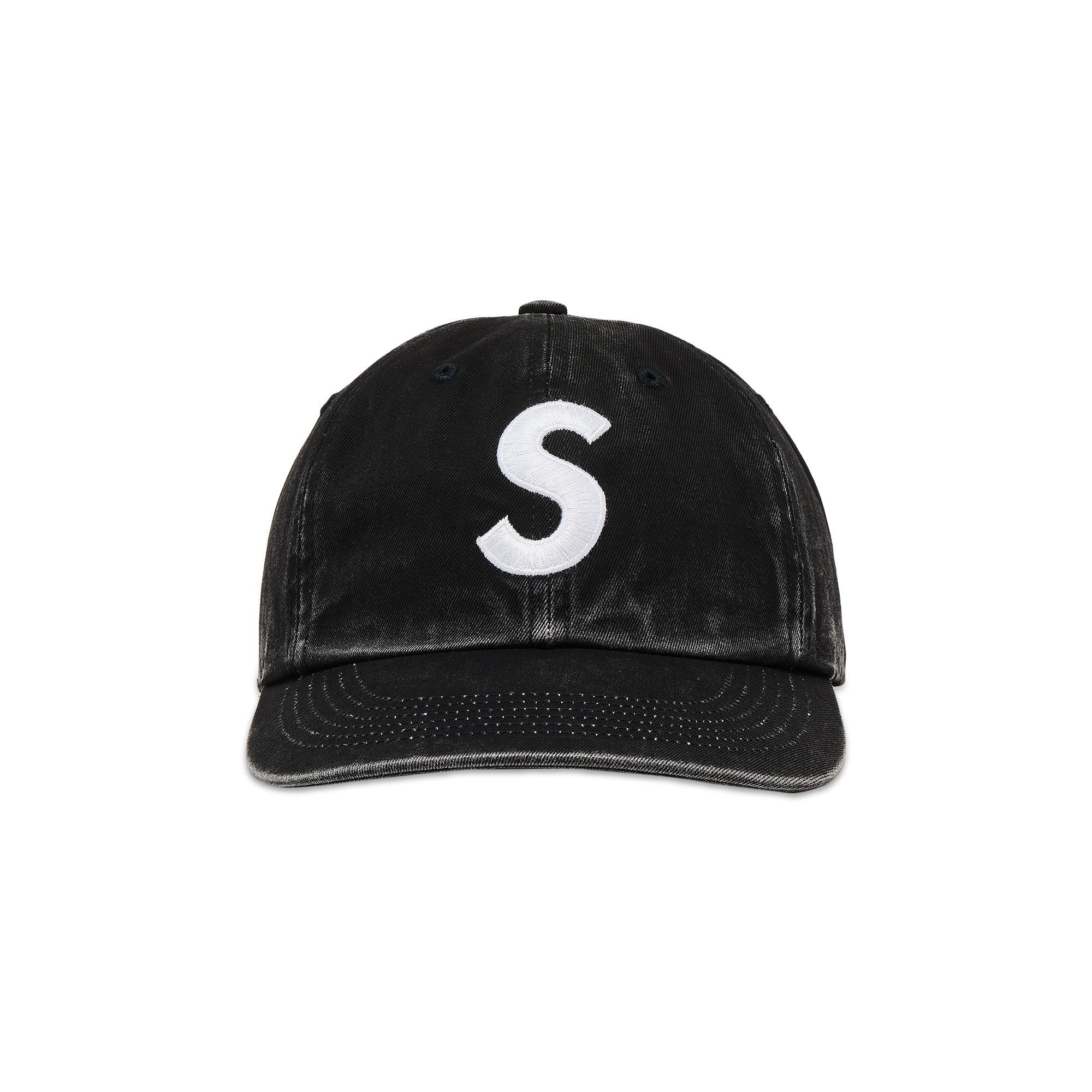 Buy Supreme Pigment Coated 2-Tone S Logo 6-Panel 'Black' - FW25H21