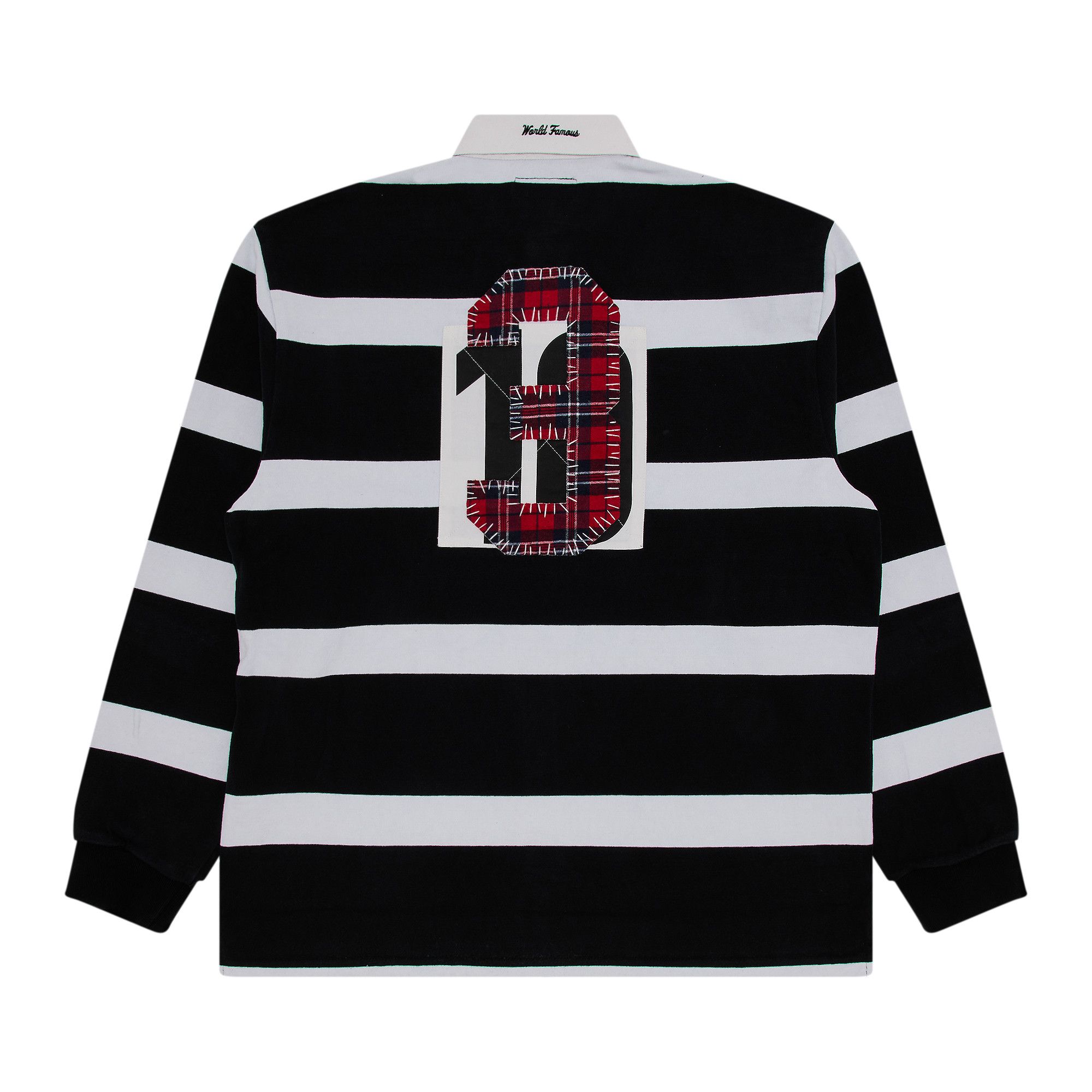 Buy Supreme Stripe Rugby 'Black' - FW25KN10 BLACK | GOAT