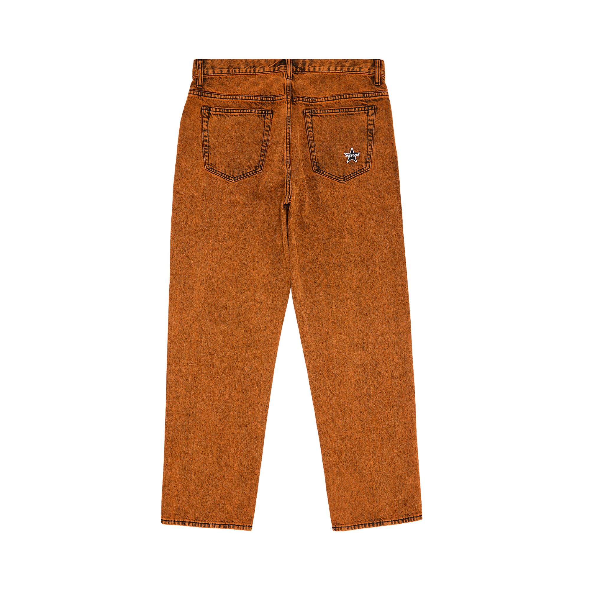 Buy Supreme Regular Jean 'Overdyed Orange' - FW25P21 OVERDYED