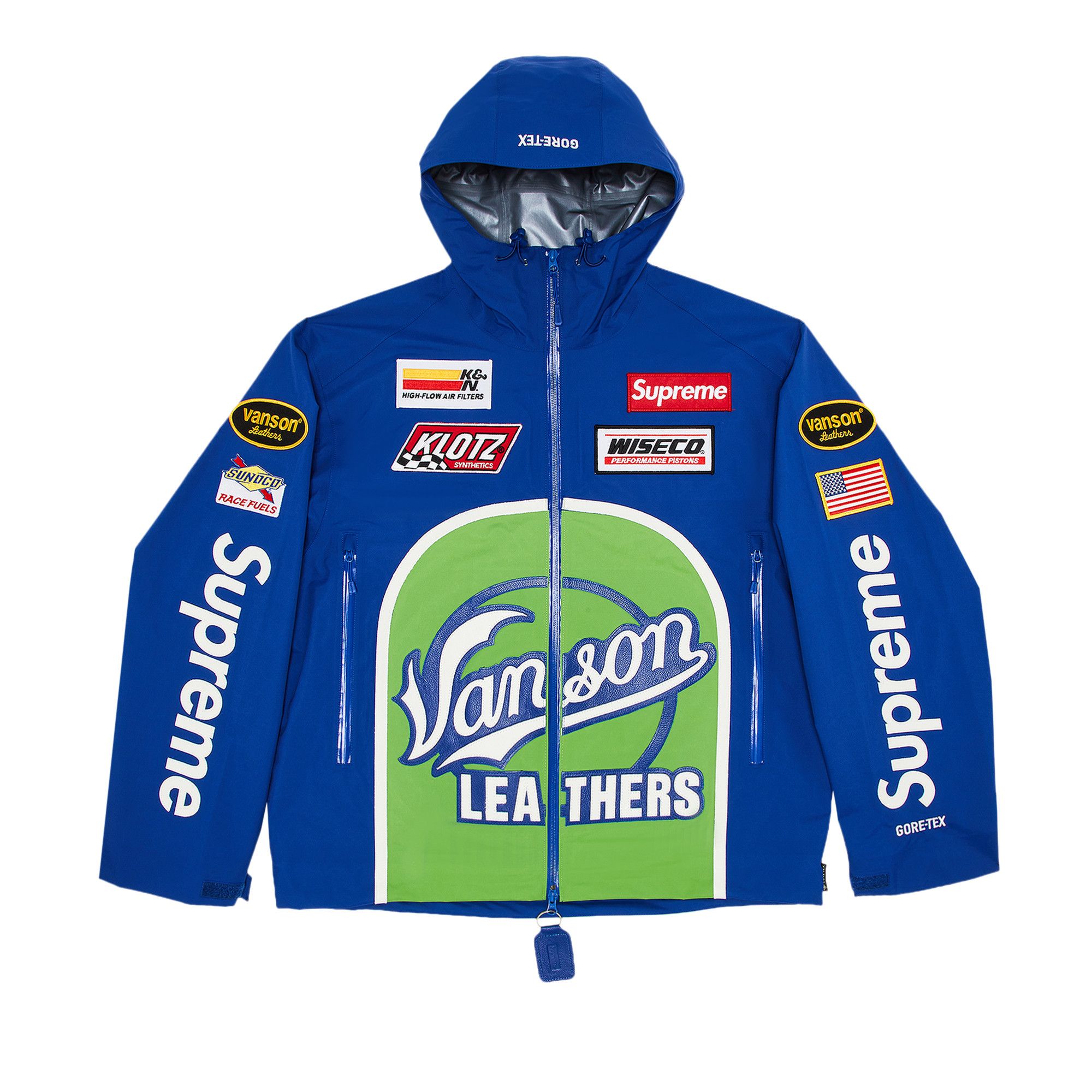 Buy Supreme x Vanson Leathers GORE-TEX Shell Jacket 'Royal