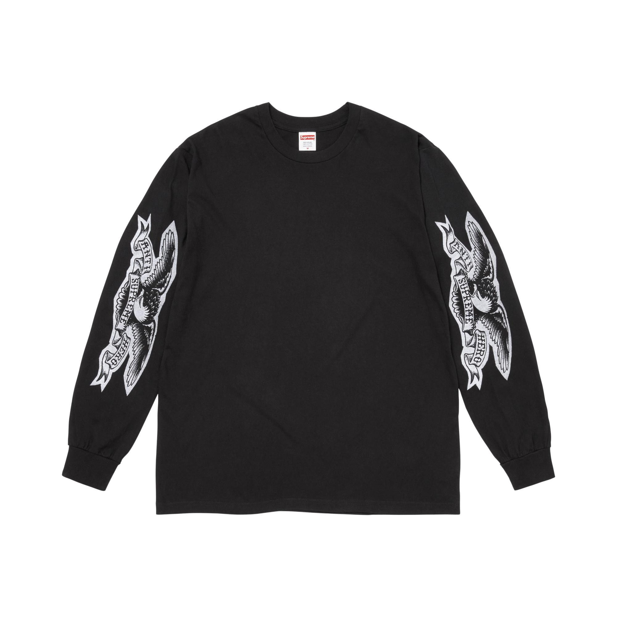 Buy Supreme x Antihero Eagle Long-Sleeve Tee 'Black' - FW25T38