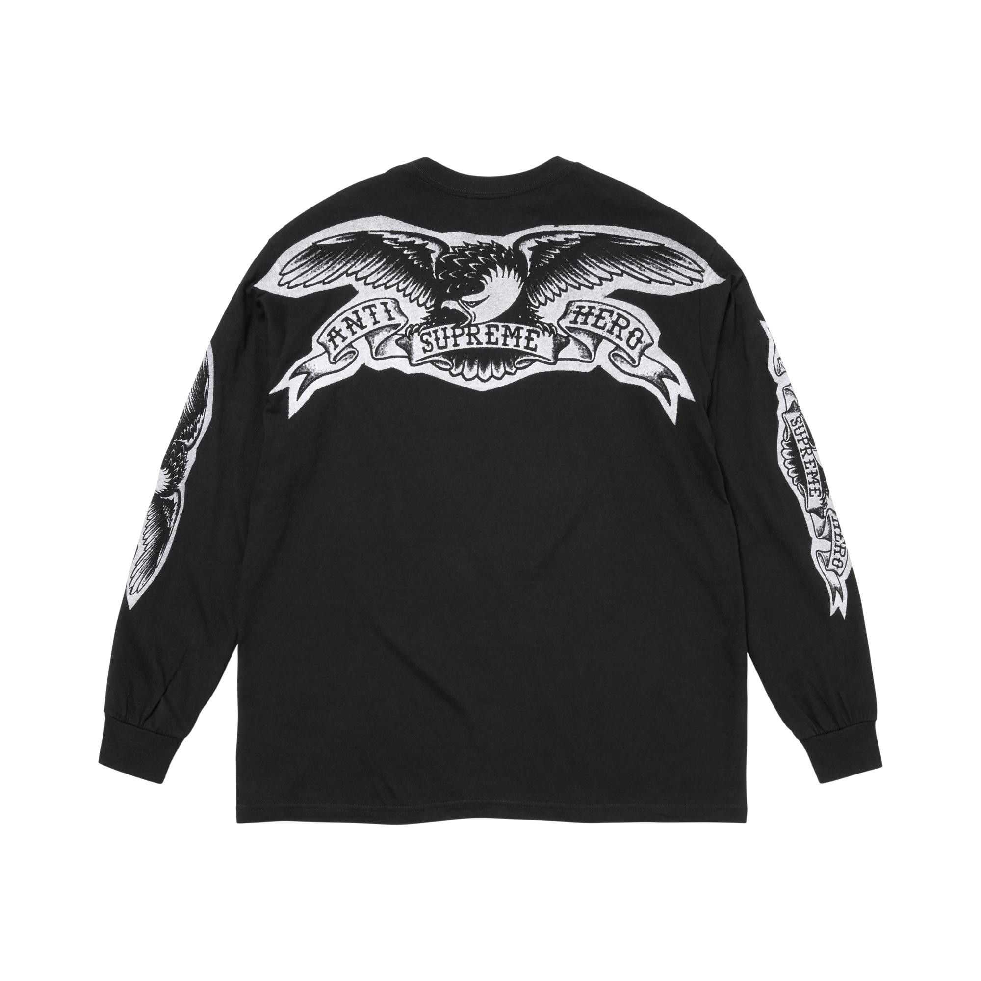 Buy Supreme x Antihero Eagle Long-Sleeve Tee 'Black' - FW25T38