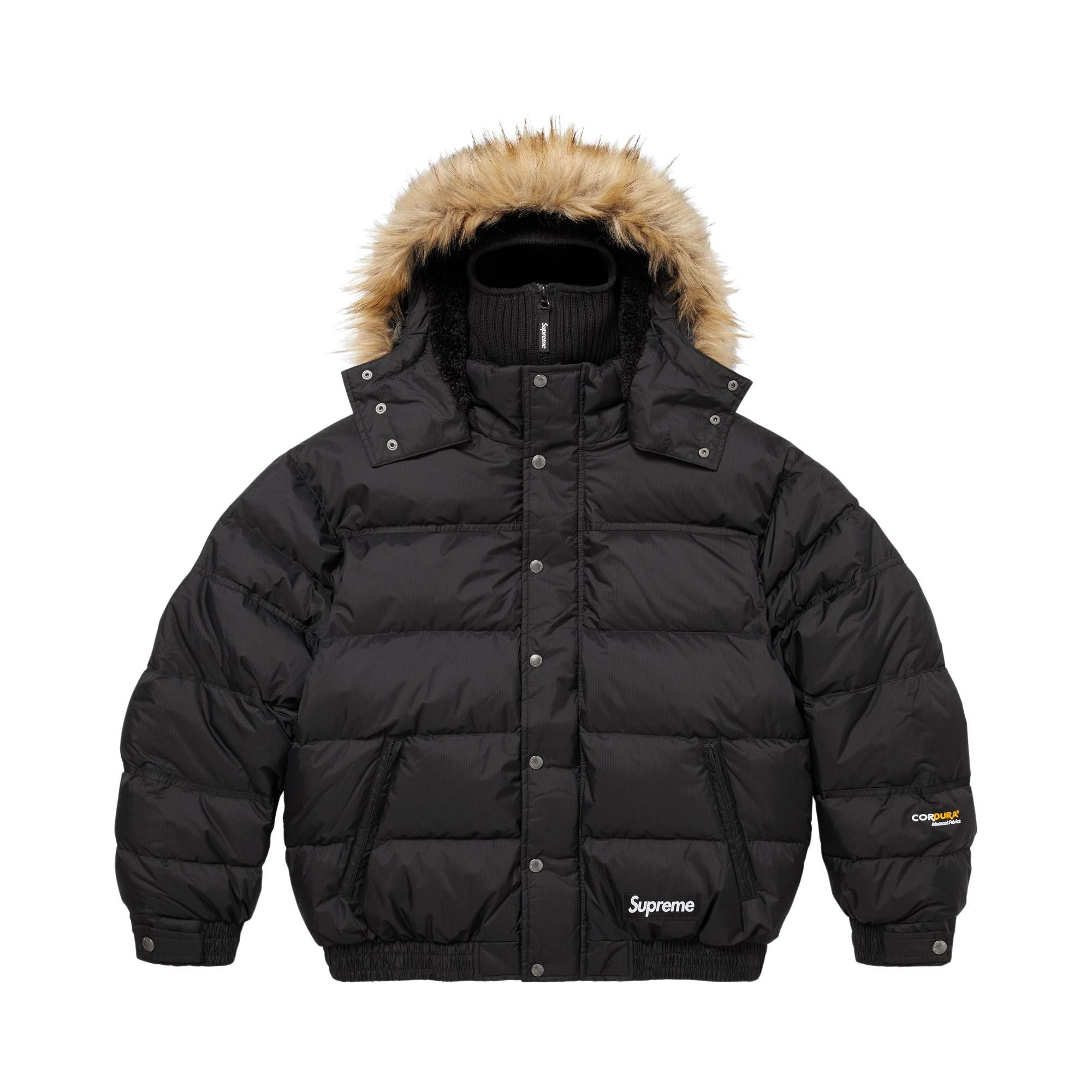 Buy Supreme Facemask 700-Fill Down Puffer Jacket 'Black' - FW25J69