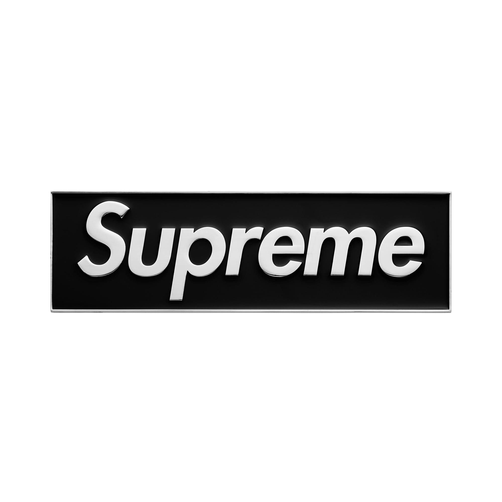Buy Supreme Box Logo Car Emblem 'Black' - FW25A112 BLACK | GOAT