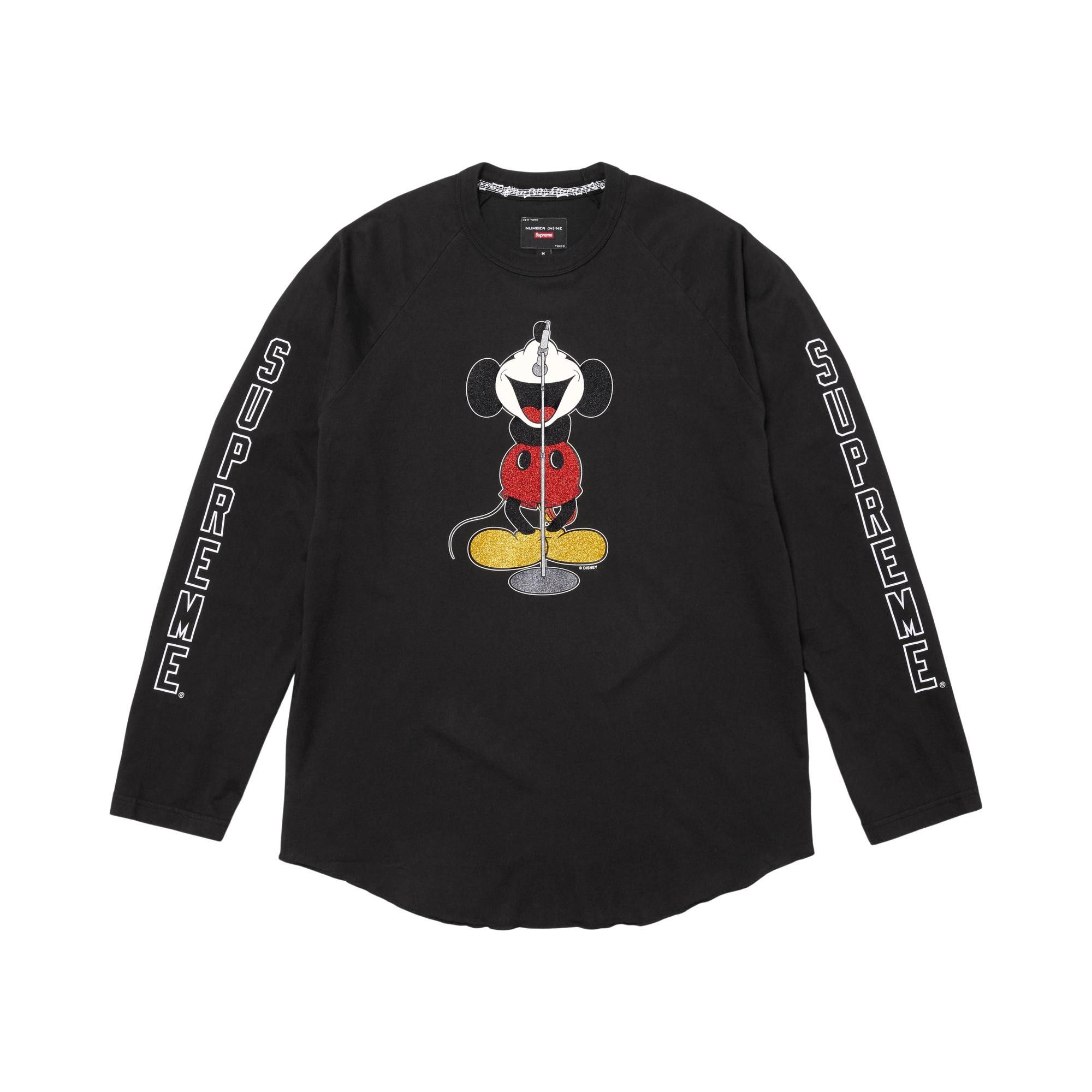 Buy Supreme x Number (N)Ine x Mickey Mouse Raglan Long-Sleeve Top